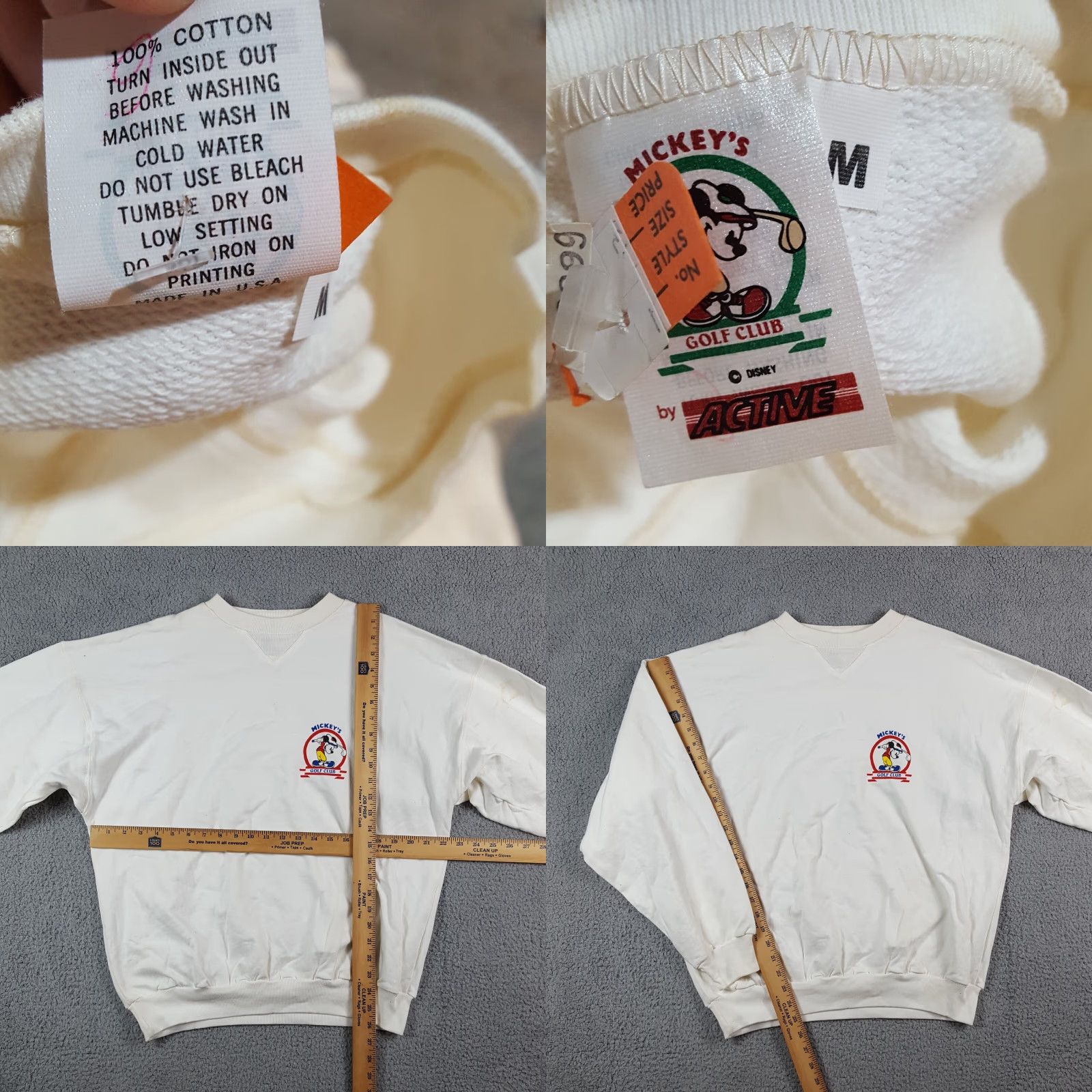 Vintage Vintage Mickey Golf Club Preppy Cartoon Men's Medium Pullover Crewneck Sweatshirt Size US M / EU 48-50 / 2 - 8 Thumbnail