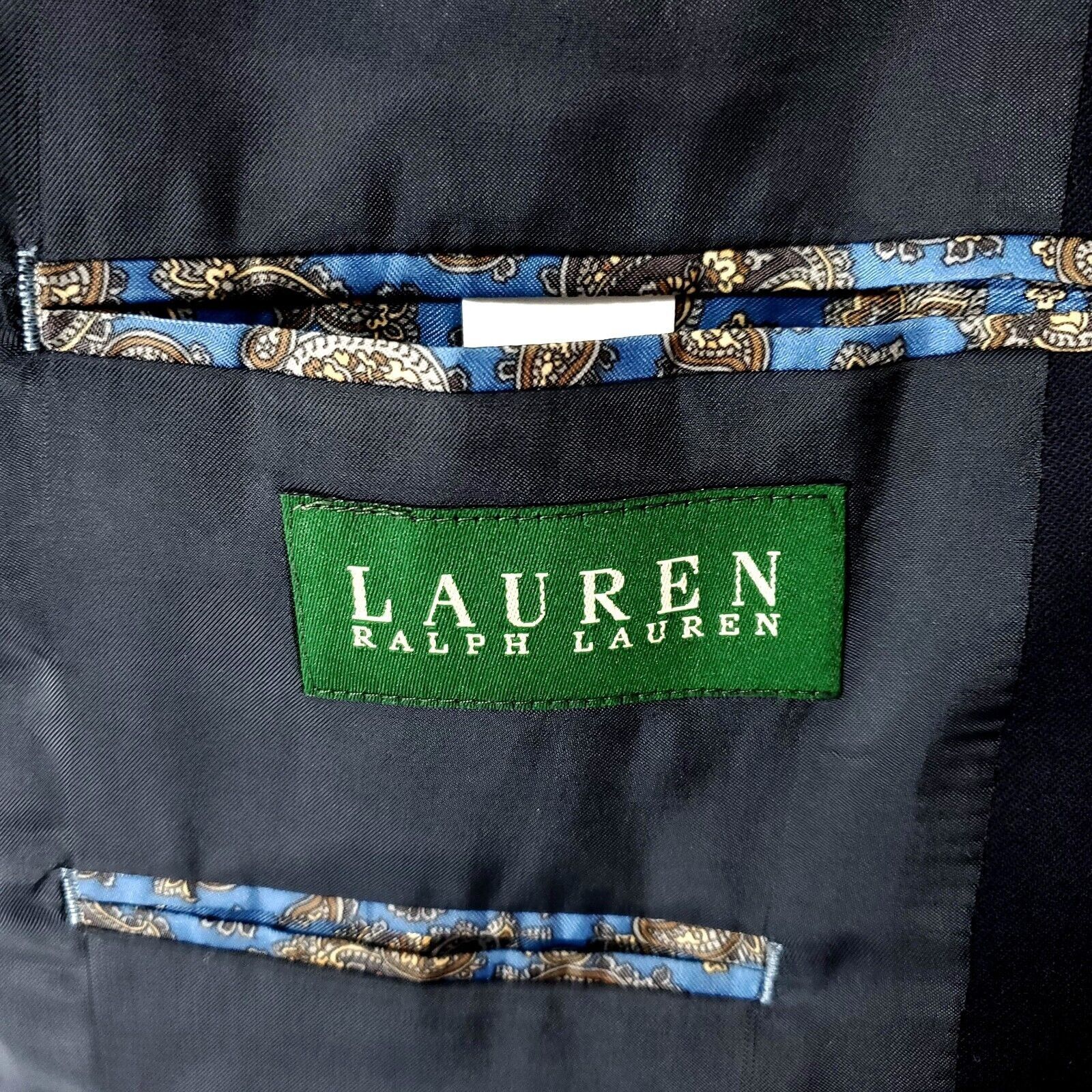Lauren Ralph Lauren Lauren Ralph Lauren Wool 2 Button Blazer 44R Or Slim 46R Blu Size 44R - 7 Thumbnail