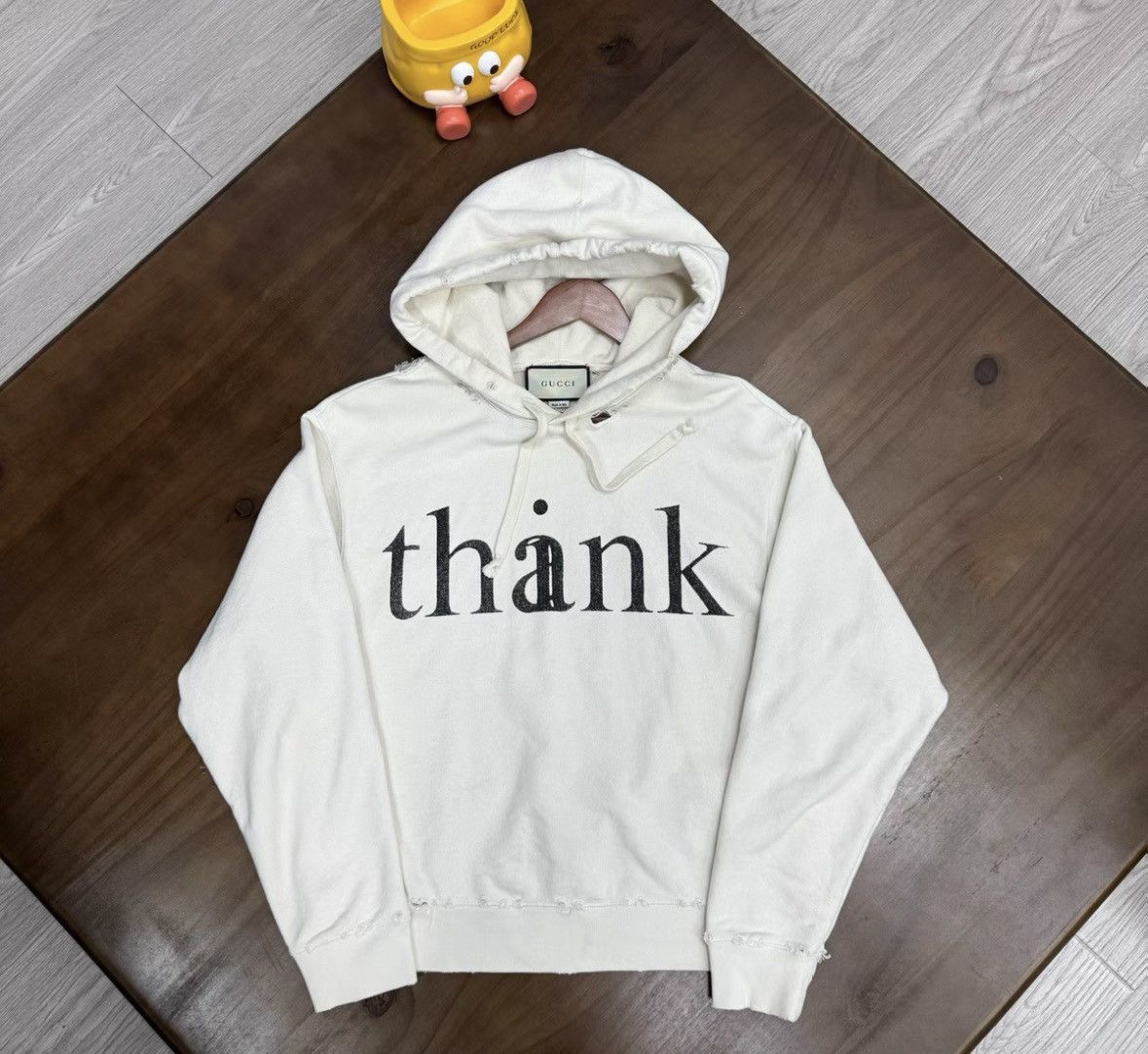 Gucci Gucci Beige destructive hoodie 2502-Nextarrow Size US XS / EU 42 / 0 - 1 Thumbnail