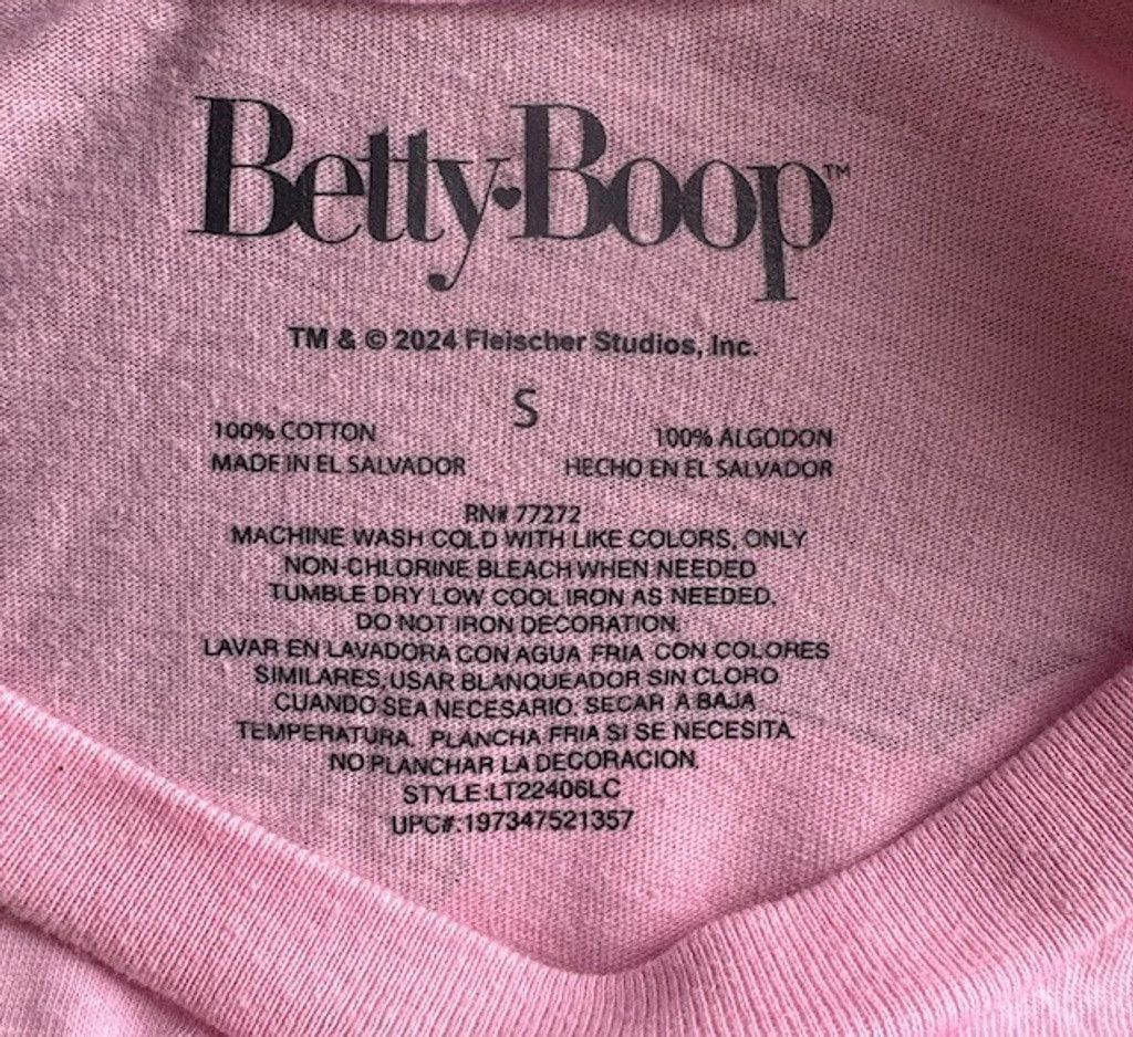 Other Betty Boop T-shirt Size Small Pink Size S / US 4 / IT 40 - 3 Thumbnail
