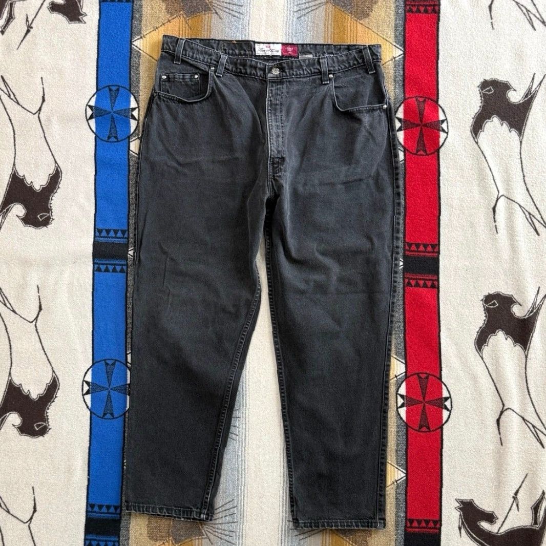 Levi's VINTAGE Levi's 545 Jeans Mens 42x30 Black Loose Fit Baggy Bronze Tab Skate Grunge 90s Mens Size US 42 / EU 58 - 7 Thumbnail