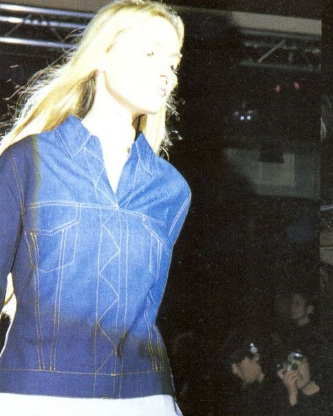 Dirk Van Saene Aw1999 Trompe L’oeil Denim Top Size S / US 4 / IT 40 - 13 Thumbnail