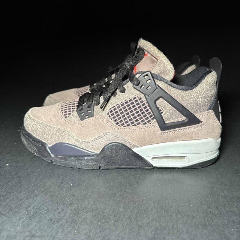image of Air Jordan 4 Retro Gs 'taupe Haze' Youth Sneakers - Size 7 in Brown, Men's