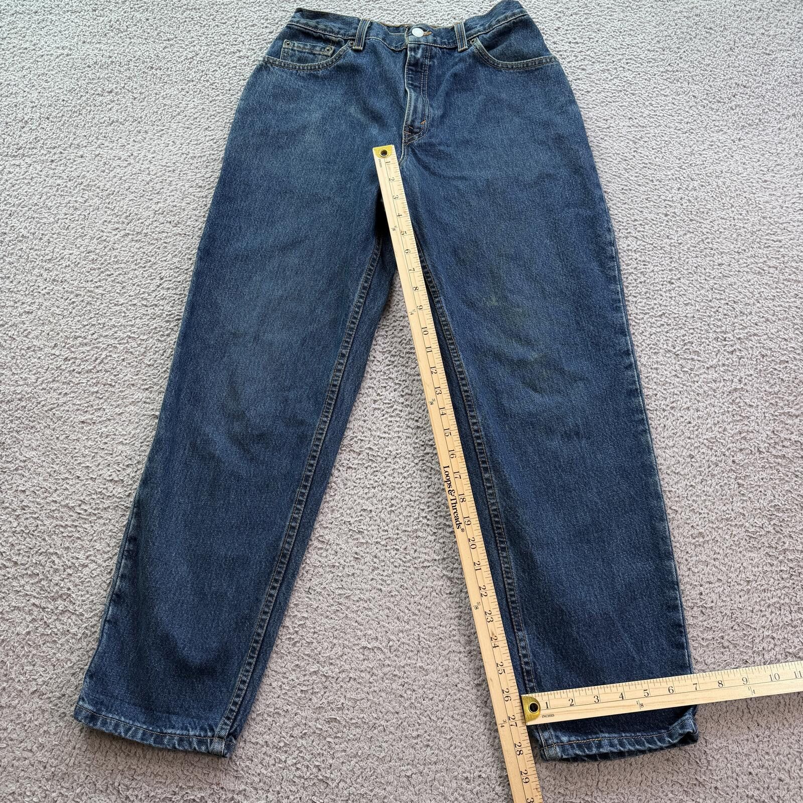 Levi's Levis 550 Relaxed Fit Jeans Womens 10 Blue Y2K Vintage 27x29 Size 27" / US 4 / IT 40 - 4 Thumbnail