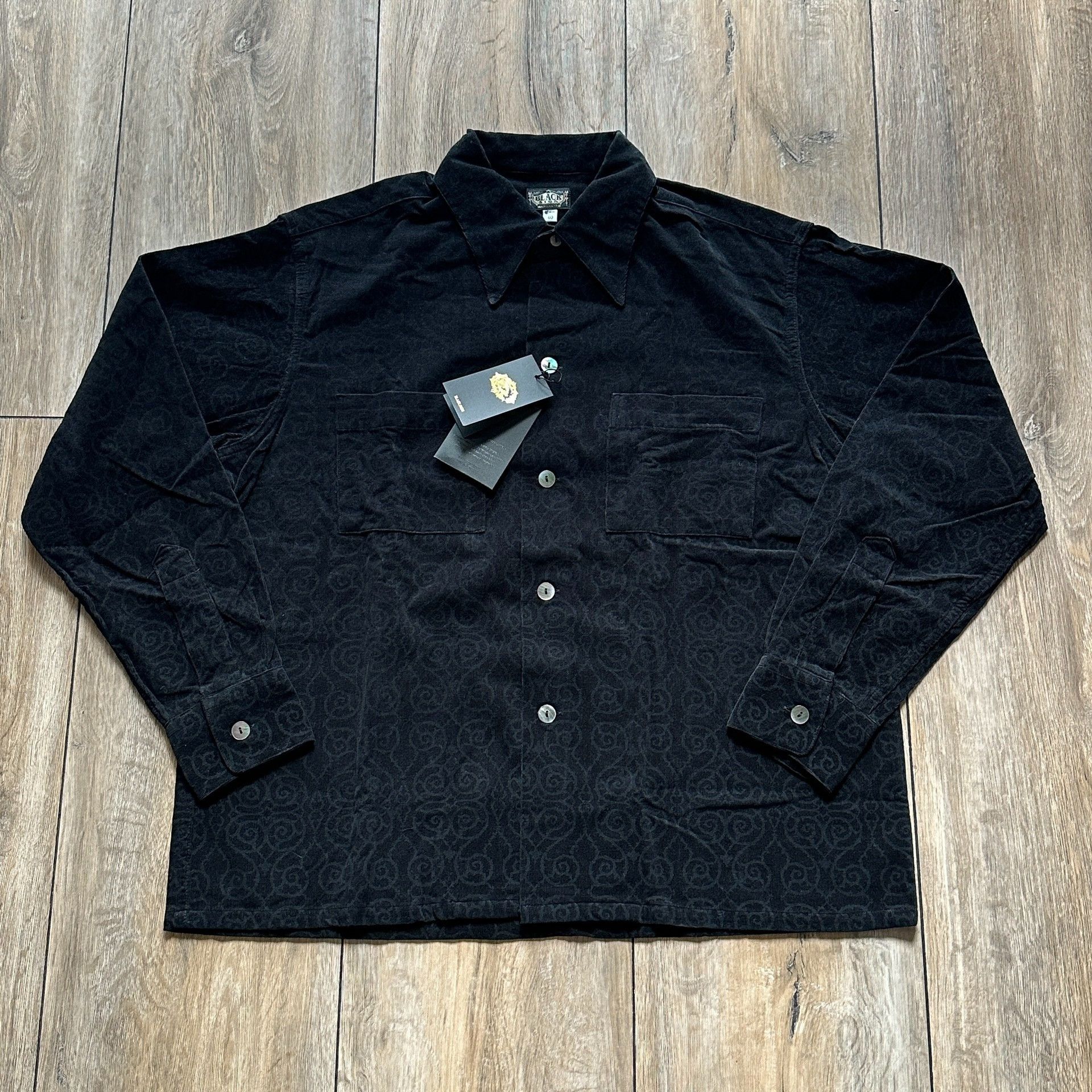 BLACK SIGN Ajidari Pattern Corduroy Gangster Shirt Size US L / EU 52-54 / 3 - 1 Thumbnail