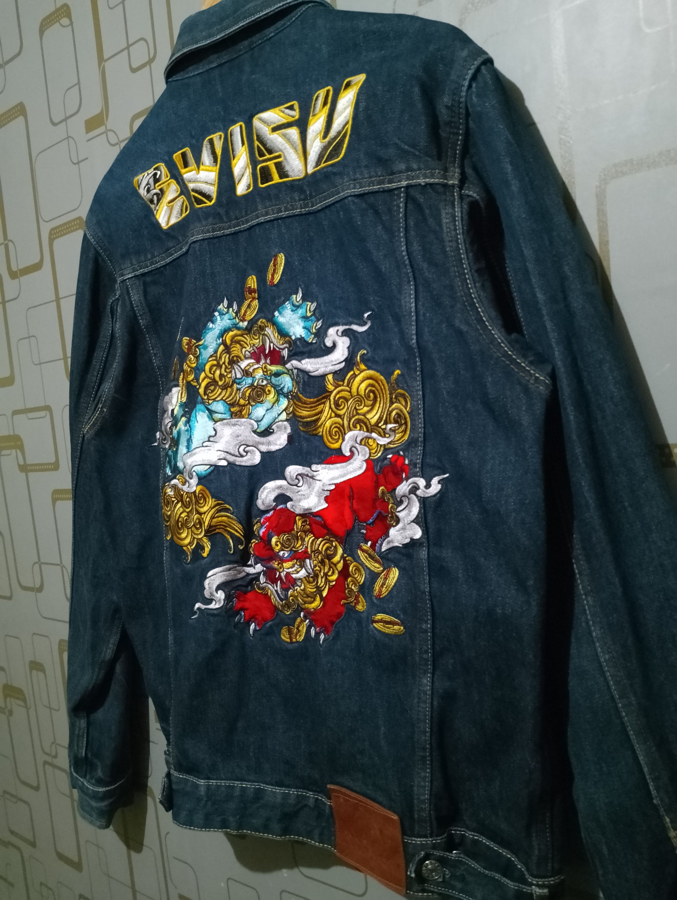 Evisu × Japanese Brand Evisu Denim Jacket Size US XXL / EU 58 / 5 - 8 Thumbnail