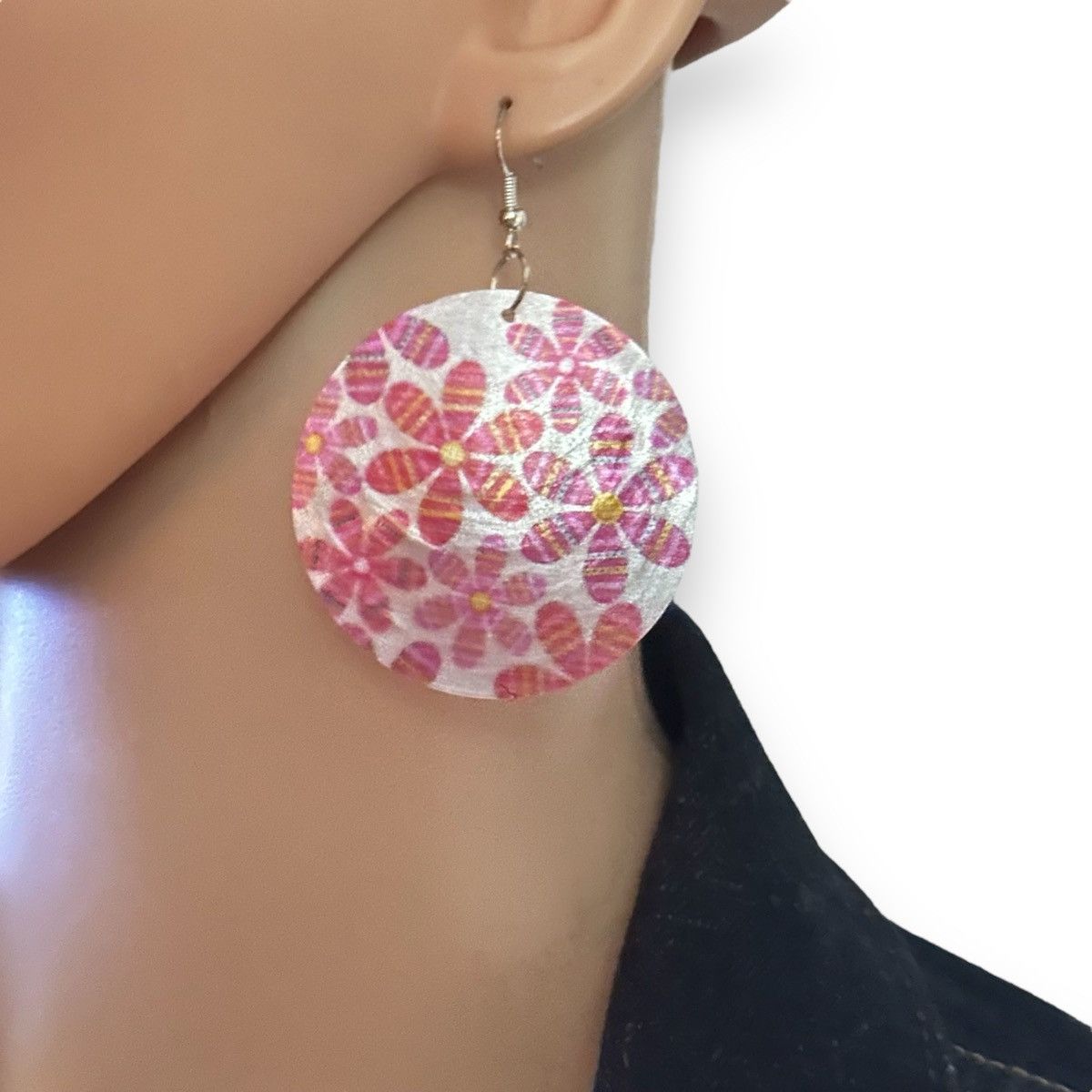 Other Large floral shell dangle earrings Size ONE SIZE - 2 Thumbnail