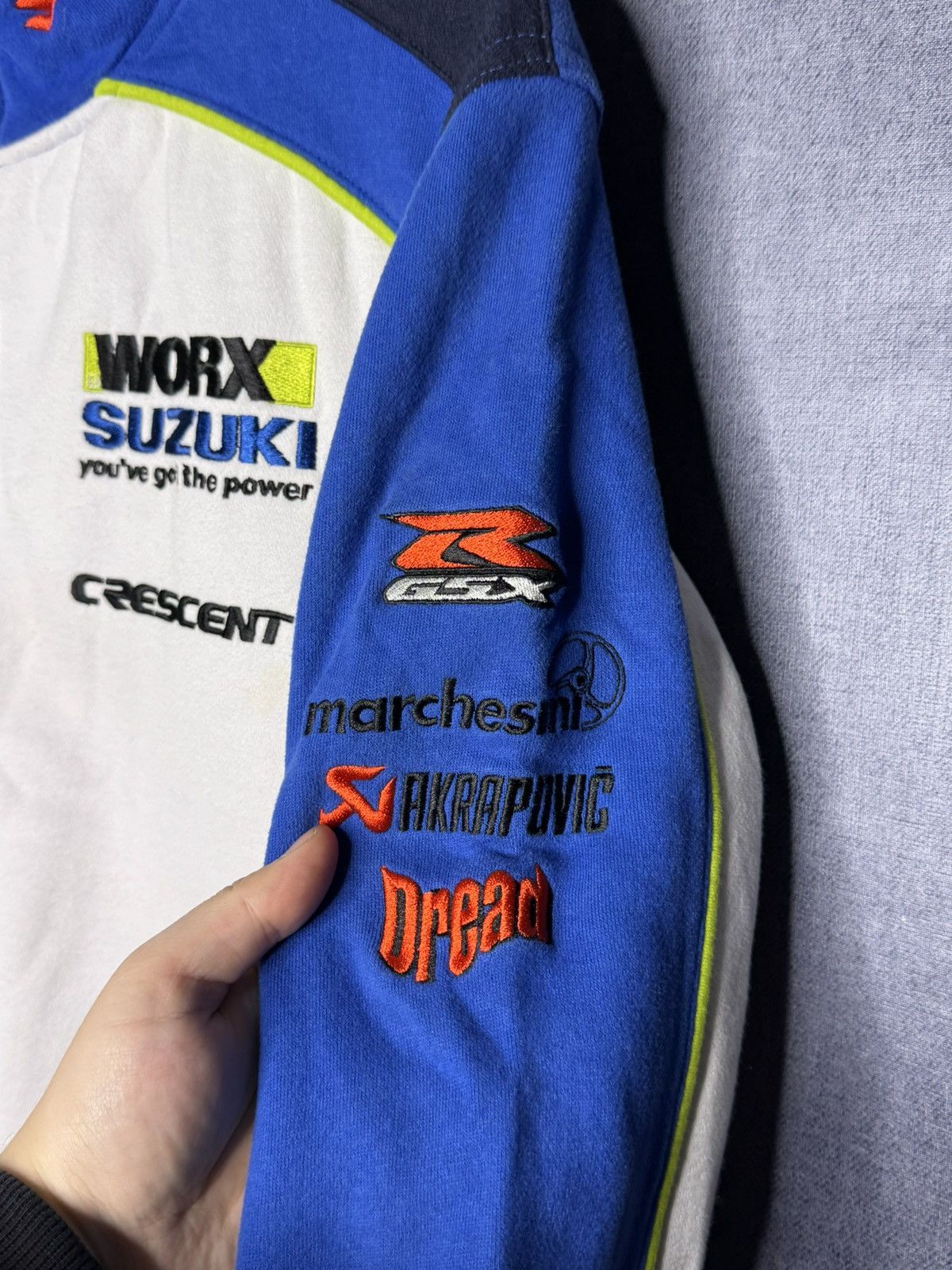 Vintage Vintage Suzuki Workx Racing Motorex Full Zip Jacket Nascar Size US L / EU 52-54 / 3 - 6 Thumbnail