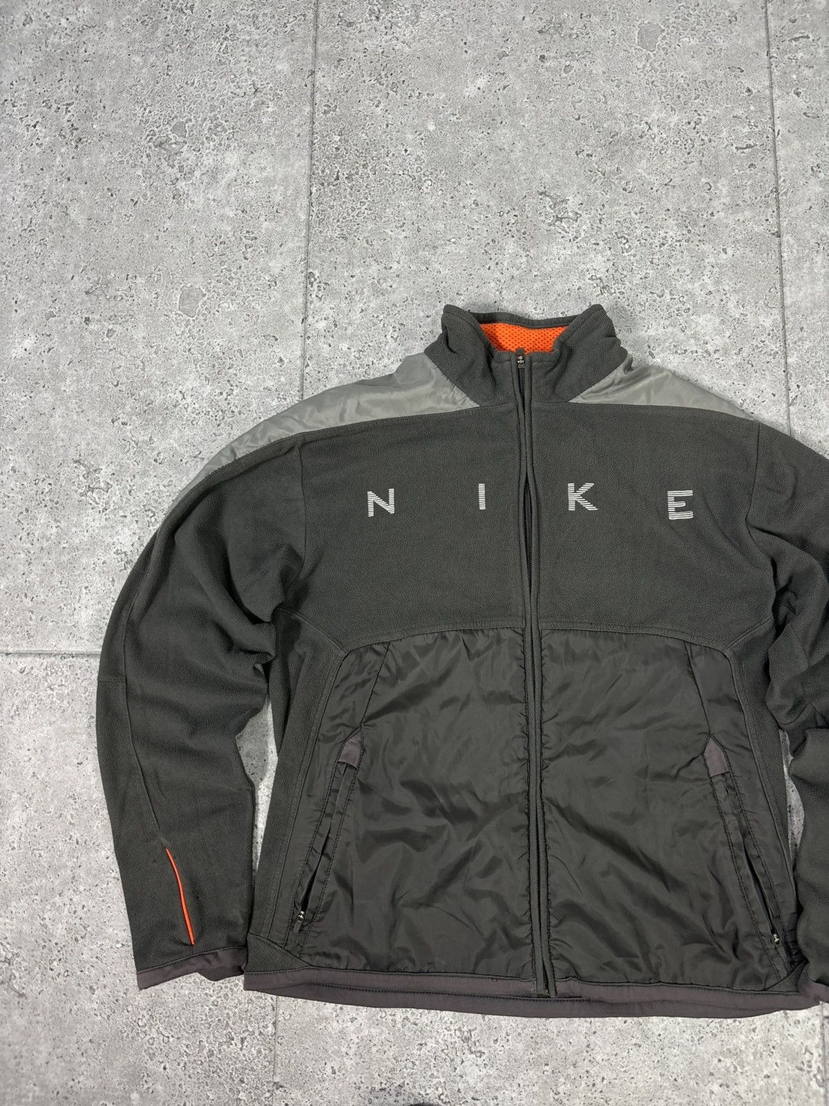 Nike × Vintage 90s Fleece ZIP Up Jacket Nike Swoosh Logo Vintage Hype Y2K Size US S / EU 44-46 / 1 - 3 Thumbnail