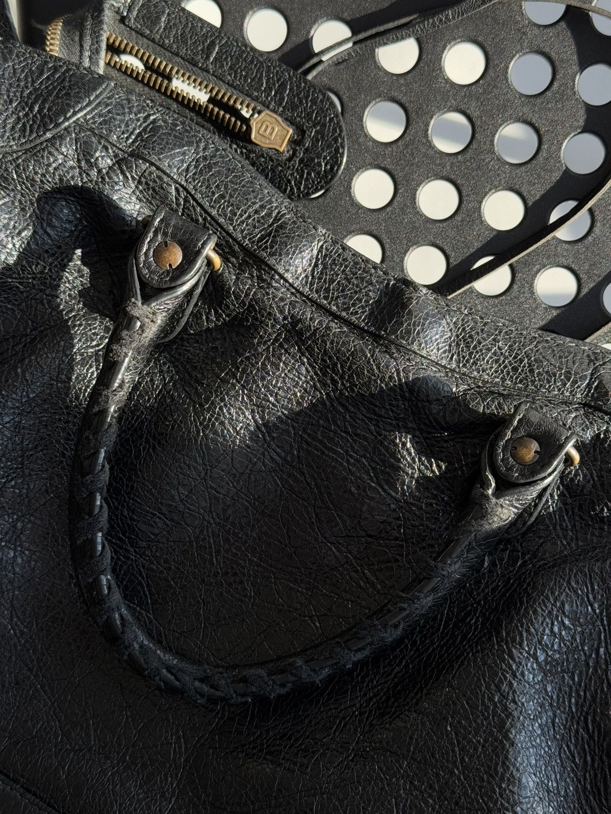 Balenciaga Vintage Balenciaga City Bag Distressed Leather Handbag Size ONE SIZE - 14 Thumbnail