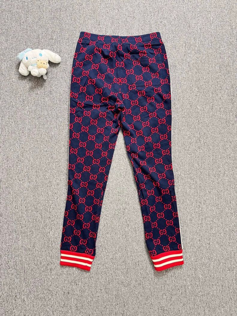 Gucci Gucci SizeXS Blue and red old flower full logo casual sport Size US 27 - 2 Thumbnail