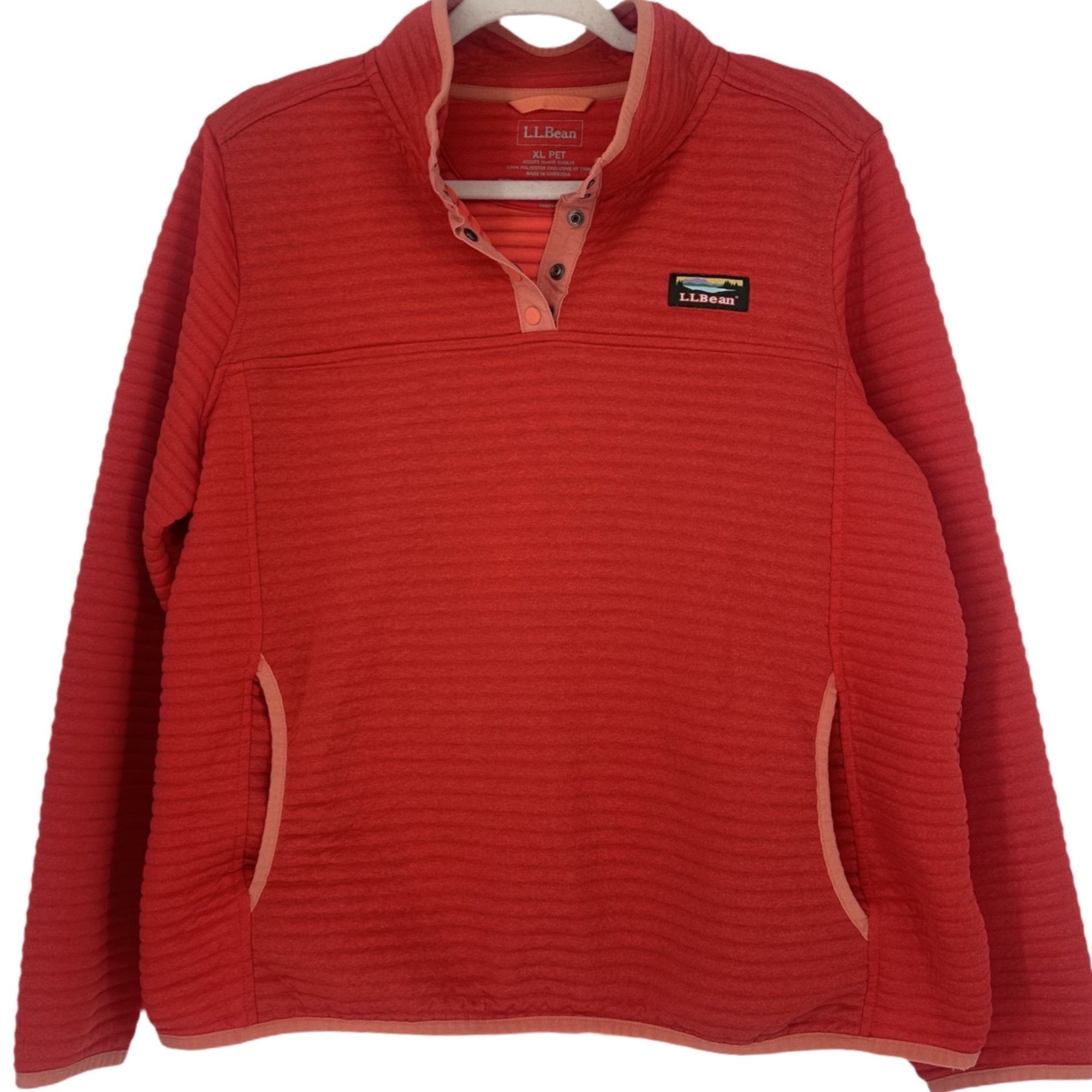 L.L. Bean L.L. Bean Airlight Knit Pullover - Coral Pink - XL Petite Size XL / US 12-14 / IT 48-50 - 1 Thumbnail