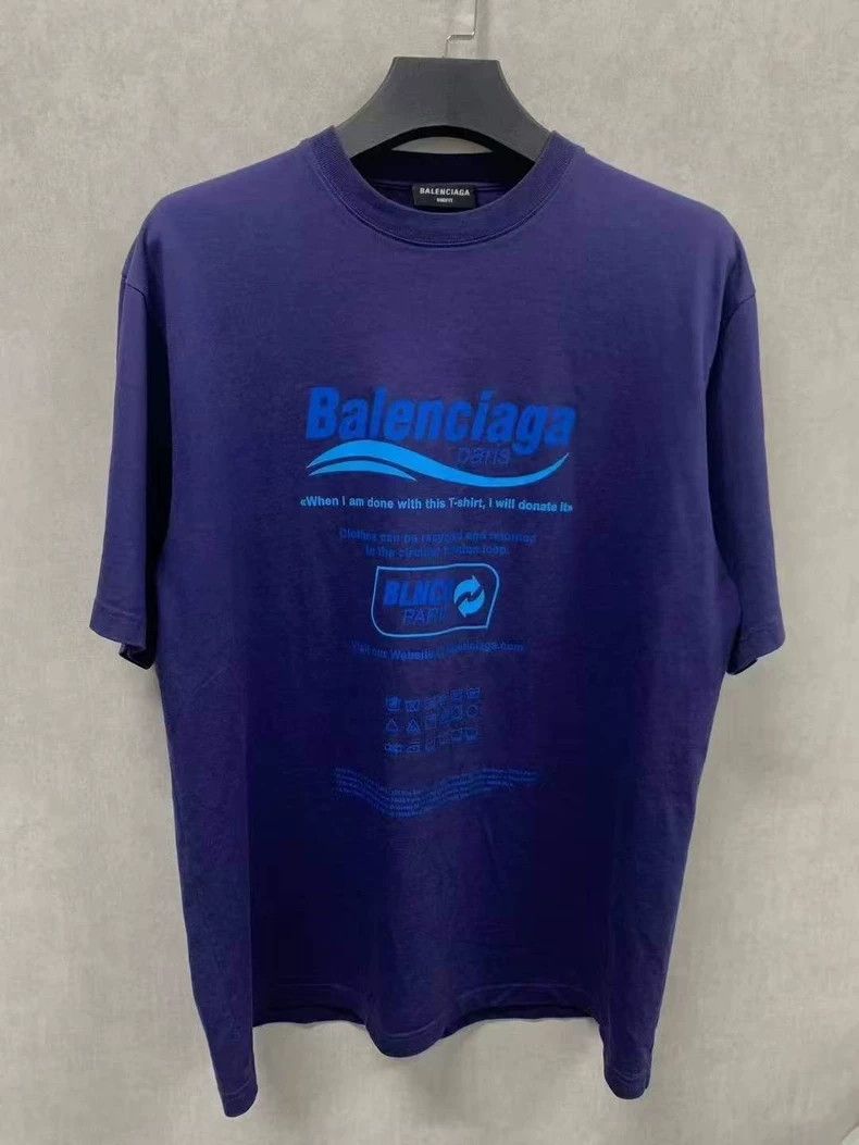 Balenciaga Balenciaga Eco Wave Logo Short Sleeve Size US XXS / EU 40 - 1 Thumbnail