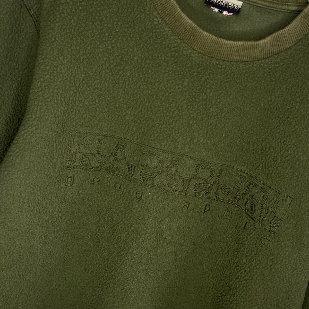 Napapijri × Vintage Napapijri Fleece Red Big logo Sweatshirt Crewneck Jacket Size US M / EU 48-50 / 2 - 5 Thumbnail