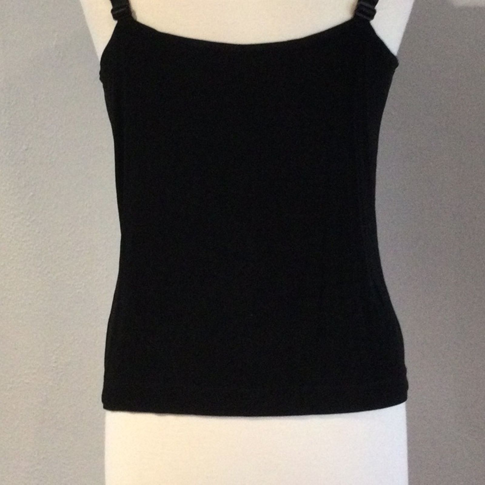 Chicos Chico's Travelers Black Lace Adjustable Strap Tank 2/L/12 Size L / US 10 / IT 46 - 9 Thumbnail