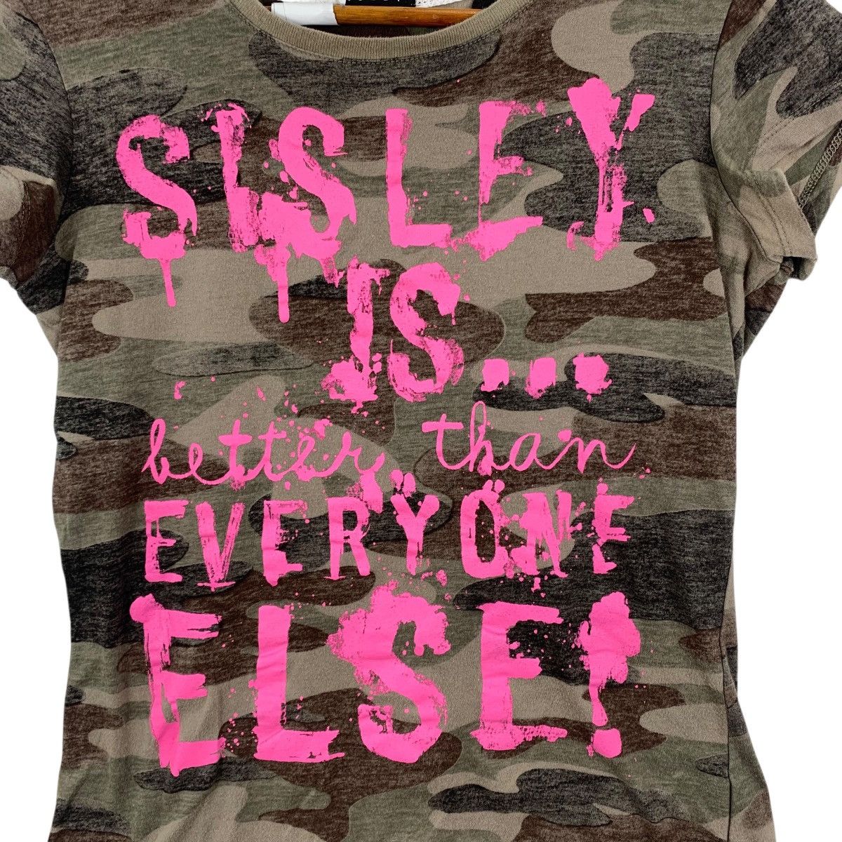 Sisley SISLEY Is Better Than Everyone Else Brand Camouflage Tshirt Size 3XL / US 20-22 - 3 Thumbnail