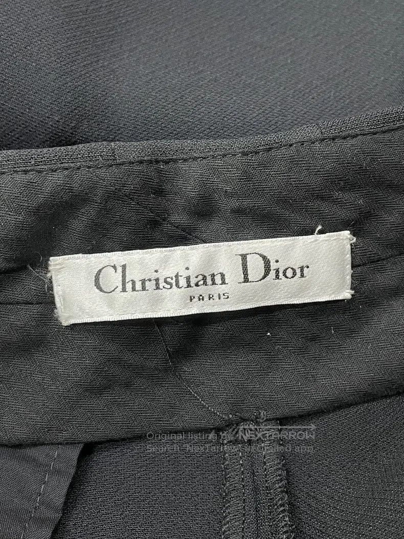 Dior Dior Black woollen wide-leg trousers Size 24" / US 00 / IT 34 - 3 Thumbnail