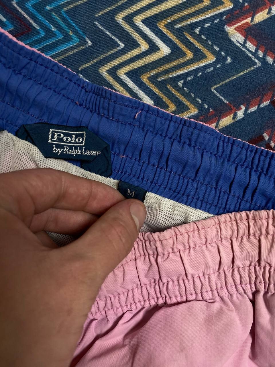 Polo Ralph Lauren Vintage 2000s Polo Ralph Lauren Pink Nylon Swim Shorts Size US 32 / EU 48 - 4 Thumbnail