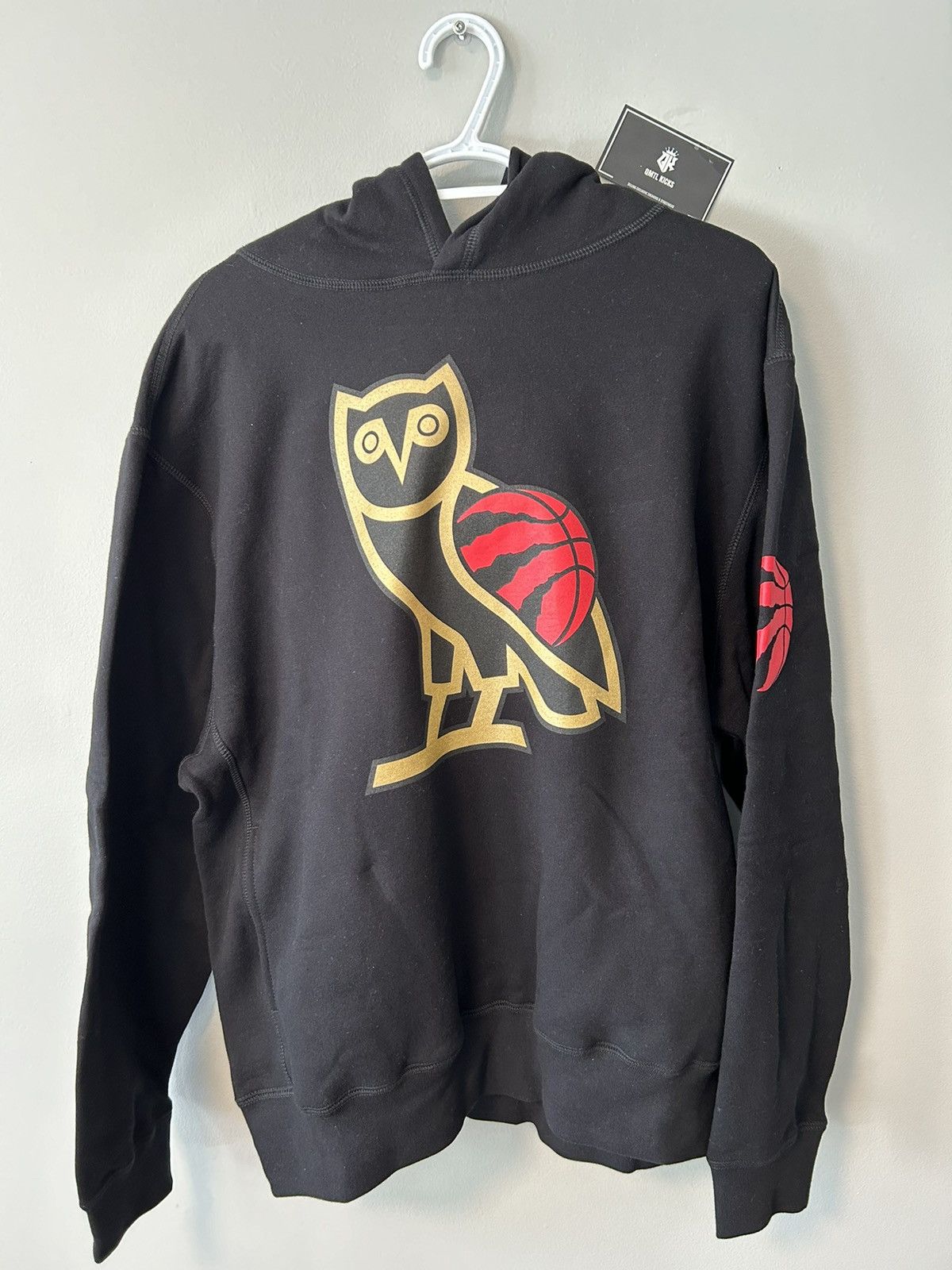 Image of Octobers Very Own Ovo Toronto Raptors OG Hoodie in Black, Men's (Size Large)