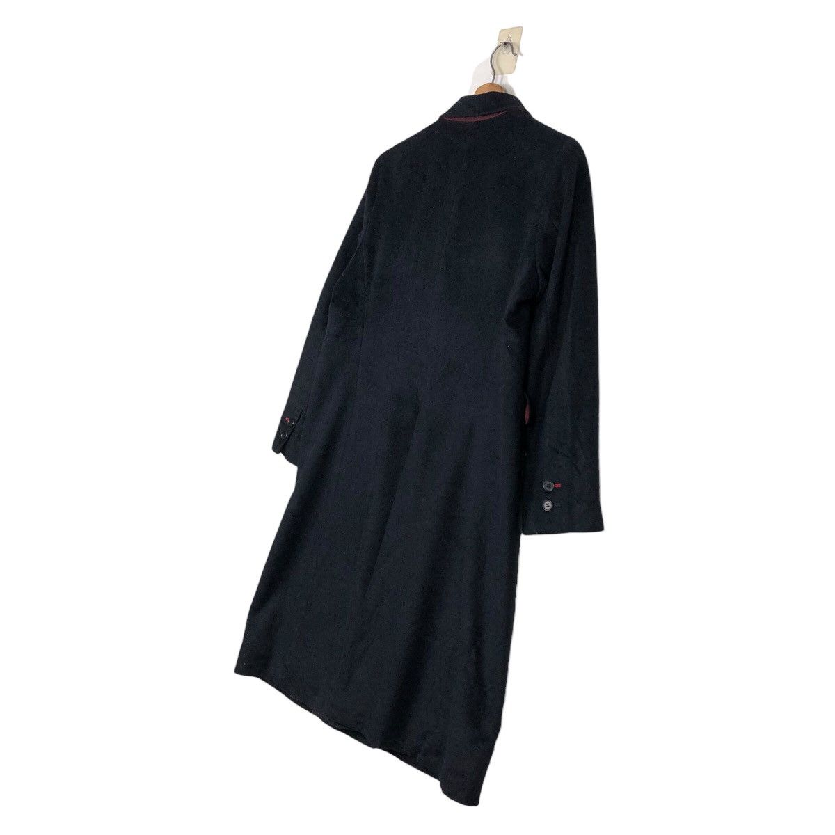 Japanese Brand 📌Rich Black Long Jacket Double Breast Ines De La Fressange Size US XL / EU 56 / 4 - 12 Thumbnail