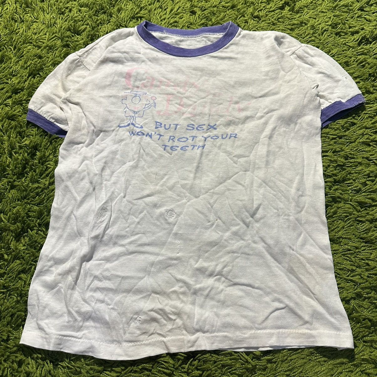 Unsound Rags × Vintage 1970s “Candy Is Dandy” Funny Sex Vintage Tee Size US S / EU 44-46 / 1 - 1 Thumbnail