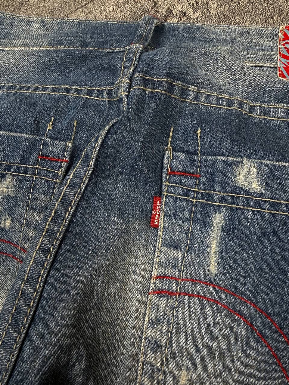 CLOT × Levi's Rare Levi's X Fragment Distressed Archieve Denim Y2K Size US 34 / EU 50 - 20 Thumbnail