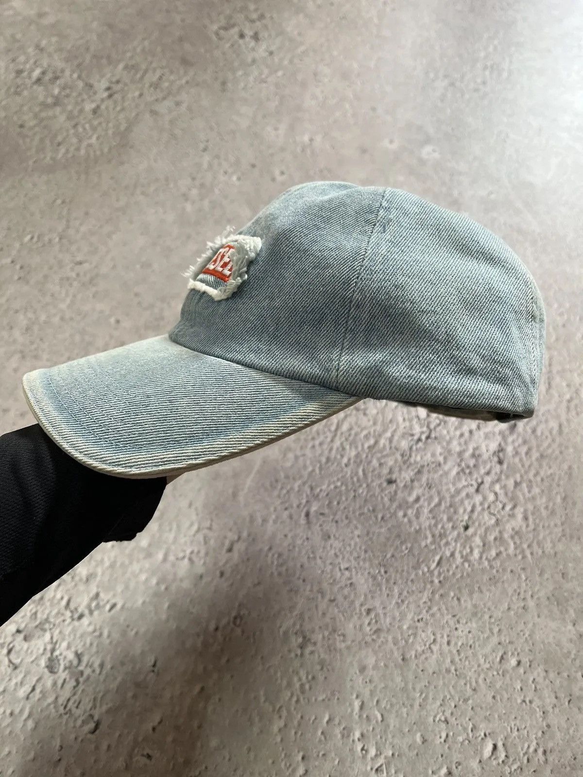 Diesel Vintage rare diesel big logo denim distressed hat cap Size ONE SIZE - 7 Thumbnail