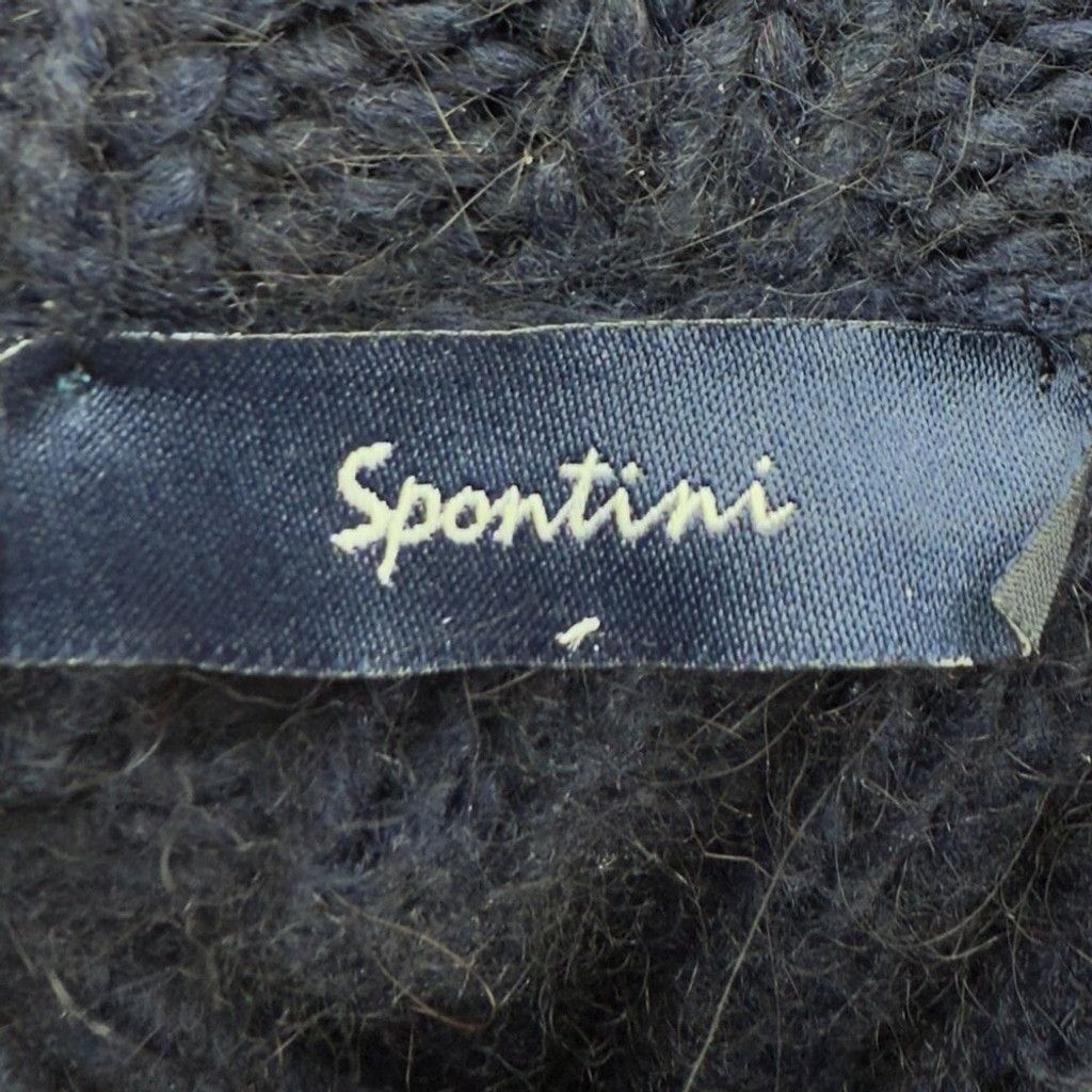Other SPONTINI PARIS Quiet Luxury Navy Knit Cardigan Sweater sz M Size US M / EU 48-50 / 2 - 6 Thumbnail
