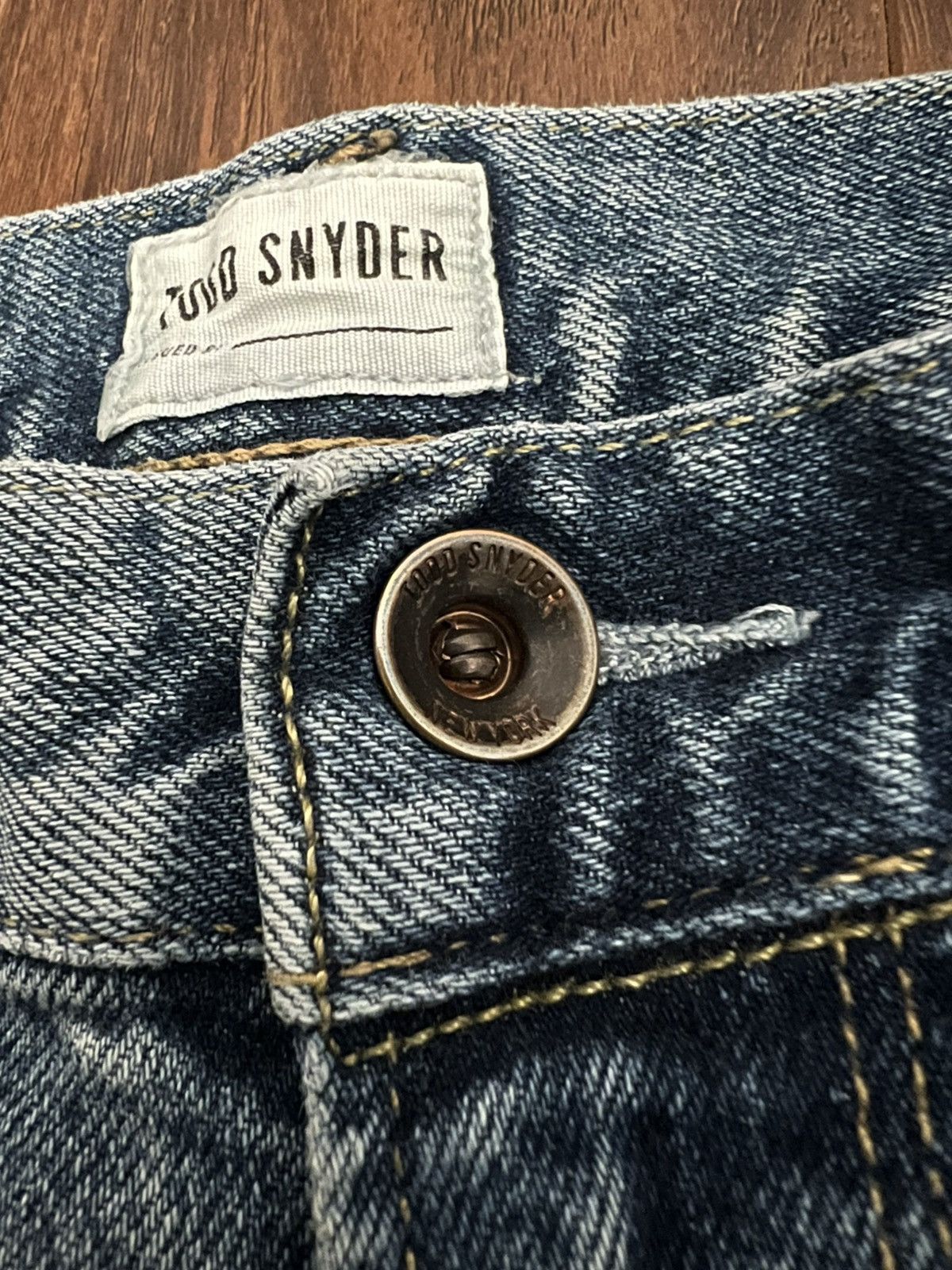 Todd Snyder Todd Snyder Straight Fit Stretch 5-Pocket Denim Jeans Size US 31 - 4 Thumbnail