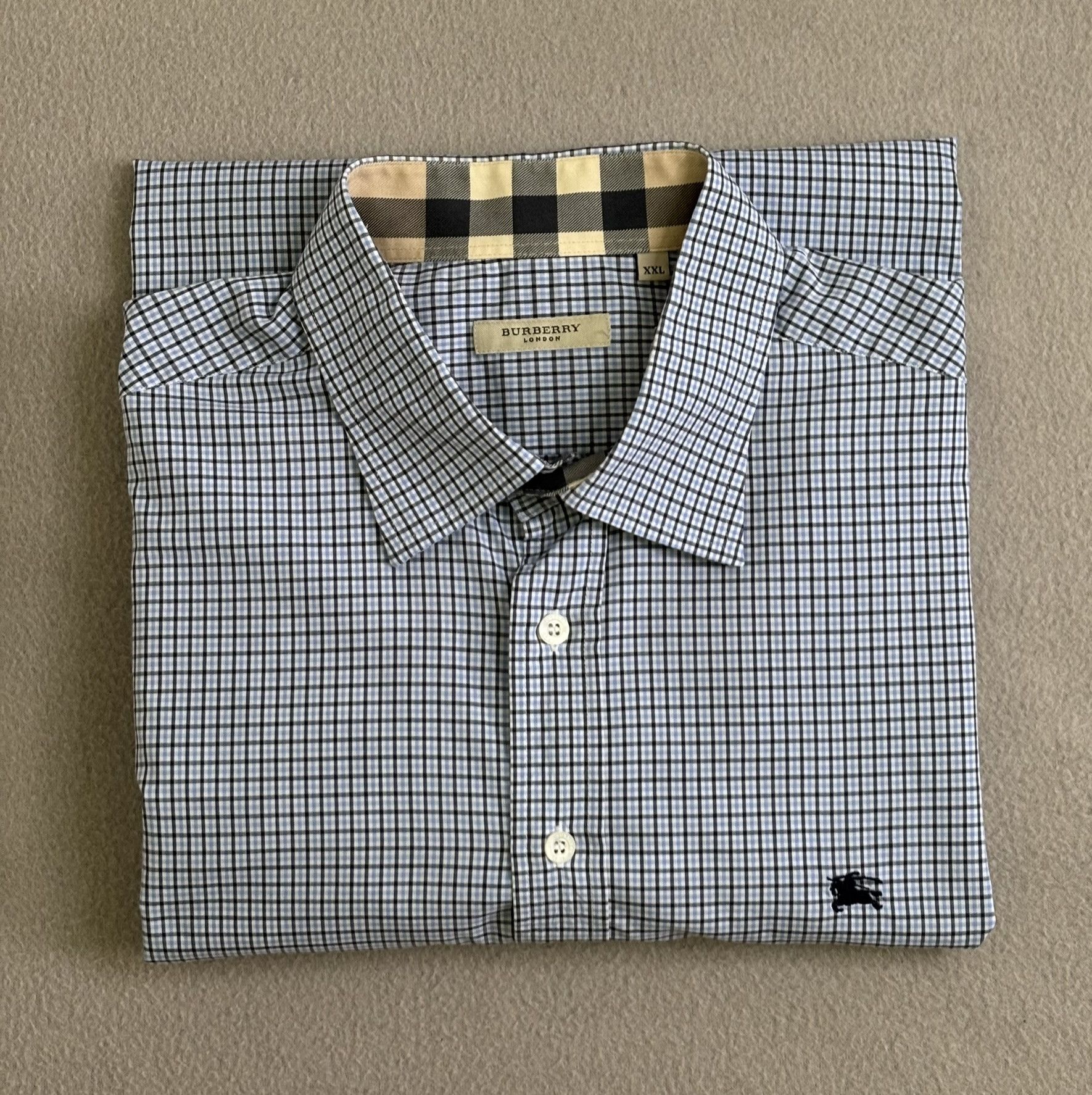 Burberry Burberry Blue Shirt Checkered size XXL Size US XXL / EU 58 / 5 - 13 Thumbnail