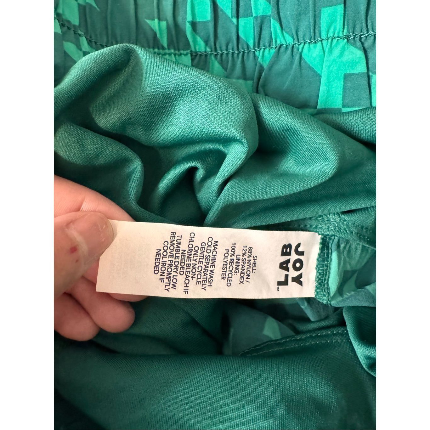 Other JoyLab Green Geometric Active Shorts Women’s XL High Waist W Size 38" / US 16 / IT 52 - 3 Thumbnail