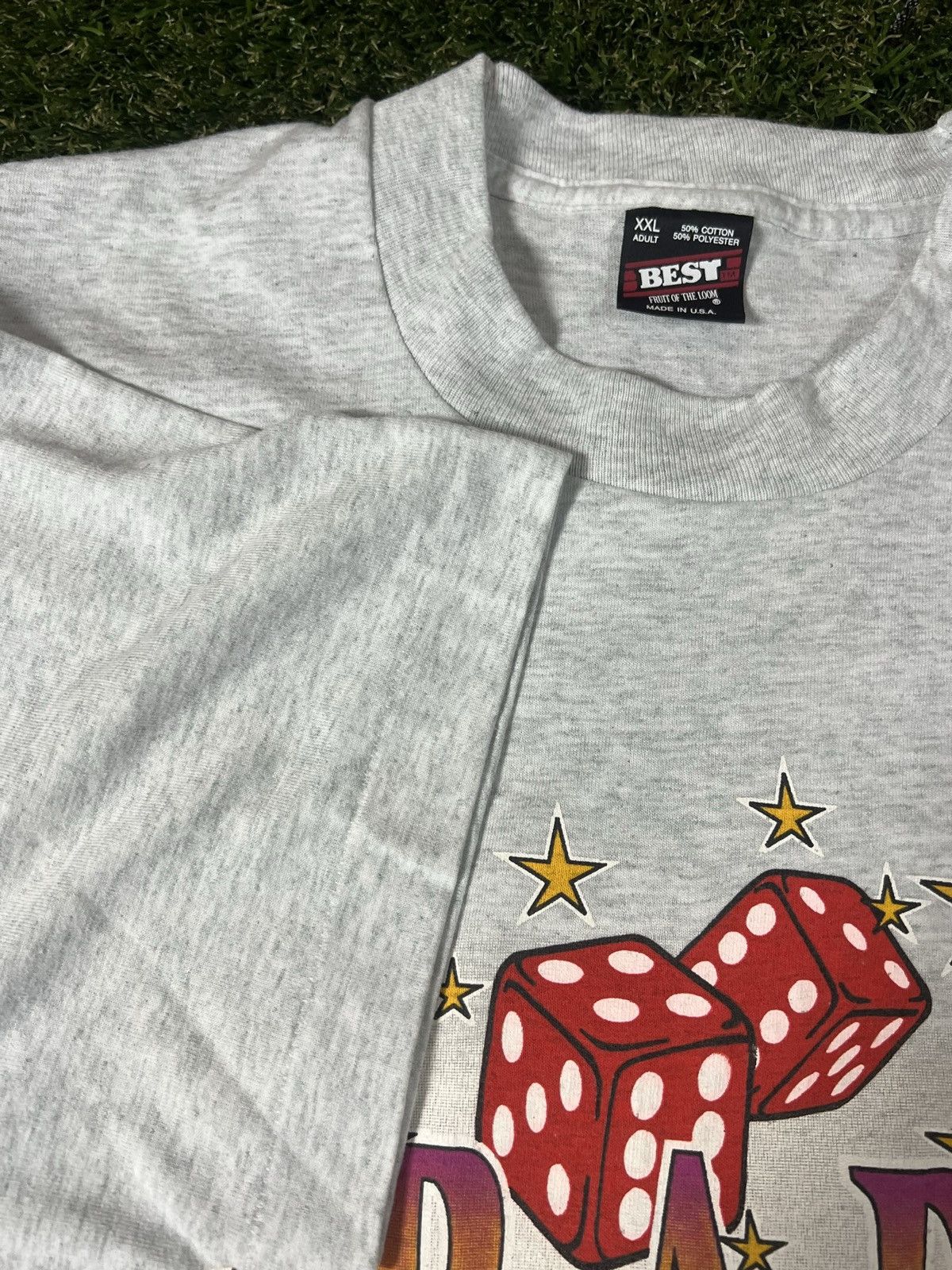 Vintage Vintage 90’s Single Stitched River Boat Casino Poker Tee Size US XXL / EU 58 / 5 - 4 Thumbnail