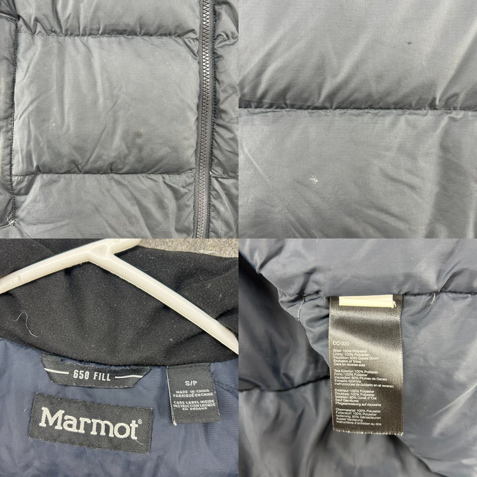Marmot Marmot Mens Jacket Jacket Puffer Gray 90s Down Full Zip Marmot Logo Quilted Stand-Up Collar Regular Size S Chest 40 Vintage No Size US S / EU 44-46 / 1 - 8 Thumbnail