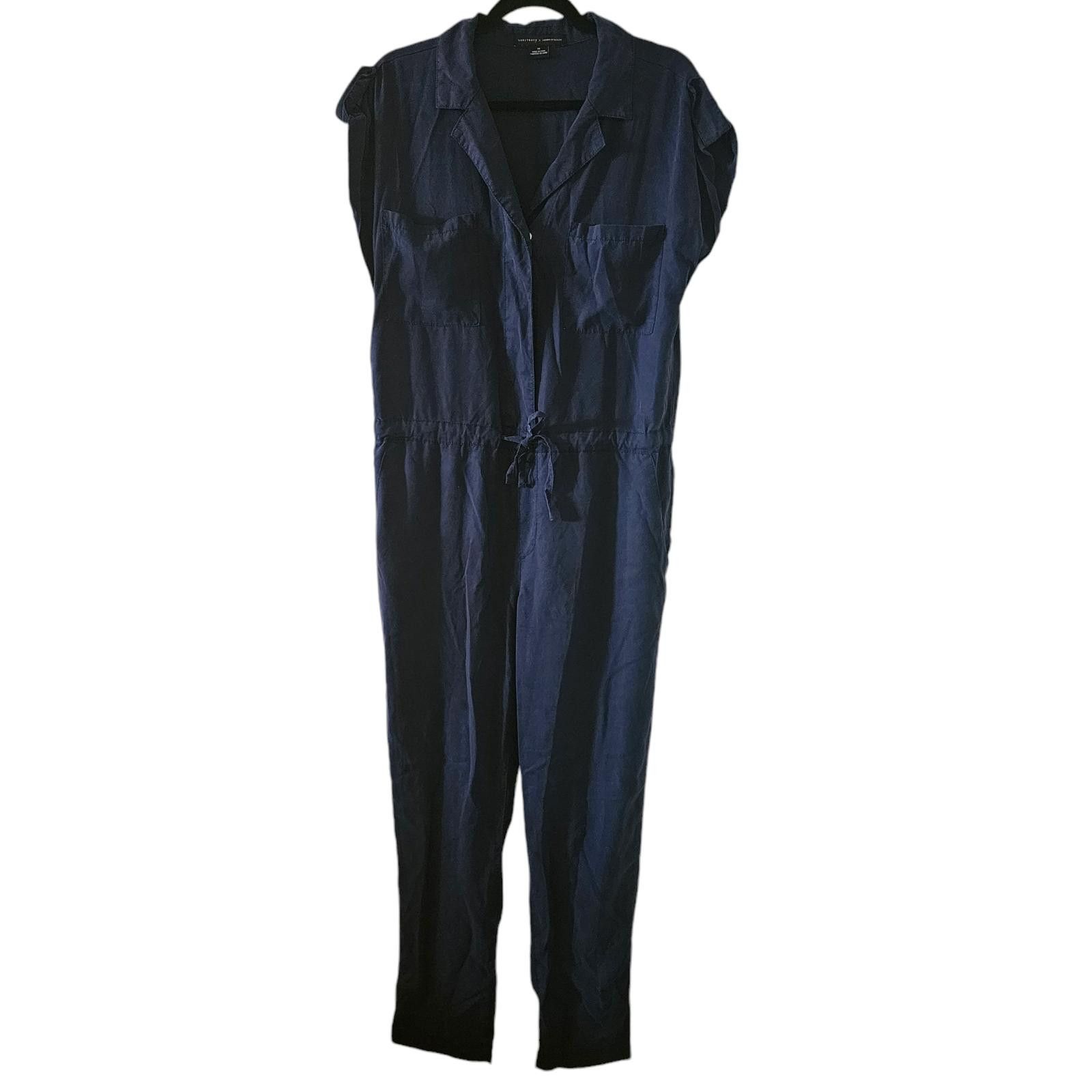 Sanctuary Sanctuary x Anthropologie Navy Utility Jumpsuit Size M Size 32" / US 10 / IT 46 - 2 Thumbnail