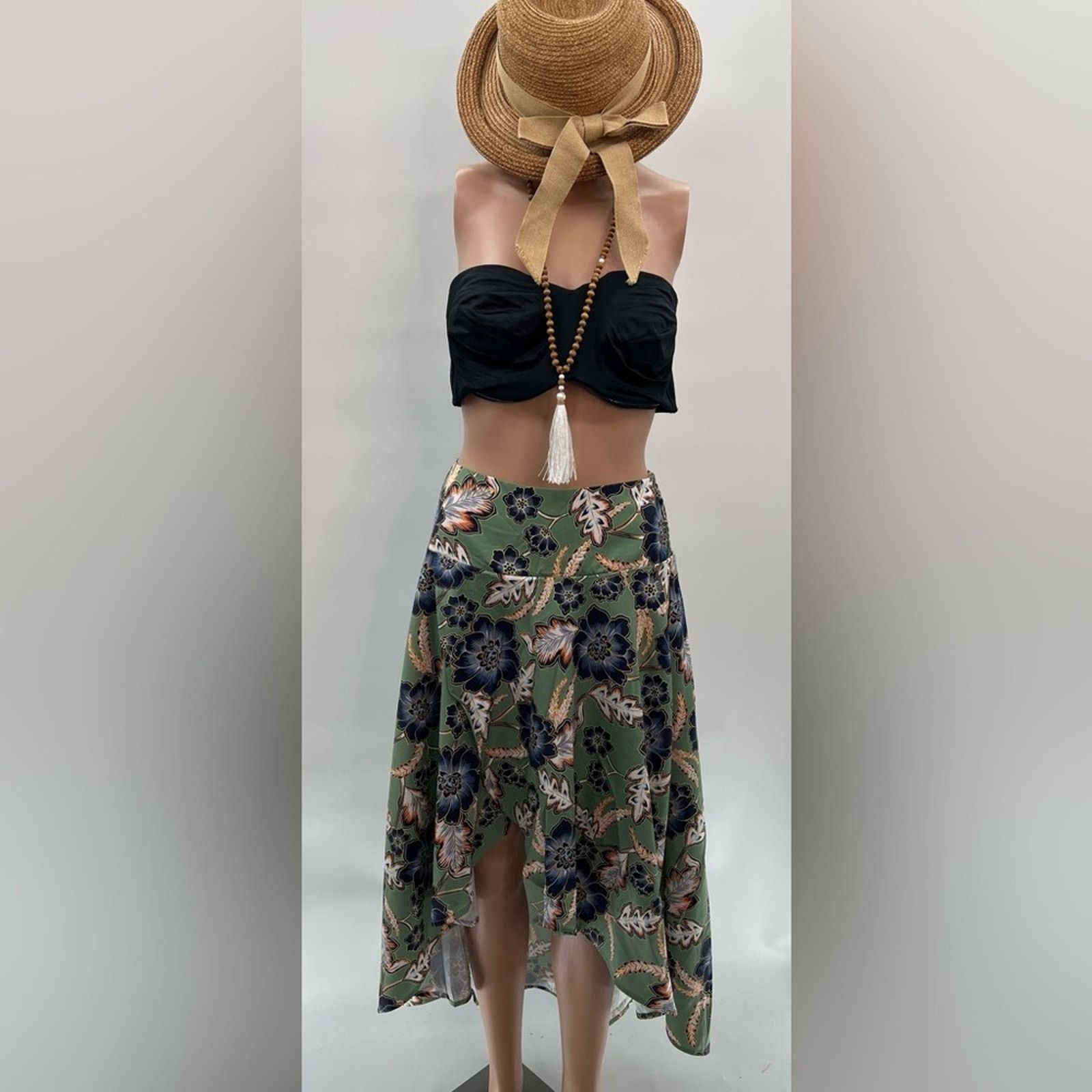 & Other Stories Women's High Low Maxi Skirt – Olive Green Sz S NWOT Size 28" / US 6 / IT 42 - 1 Thumbnail