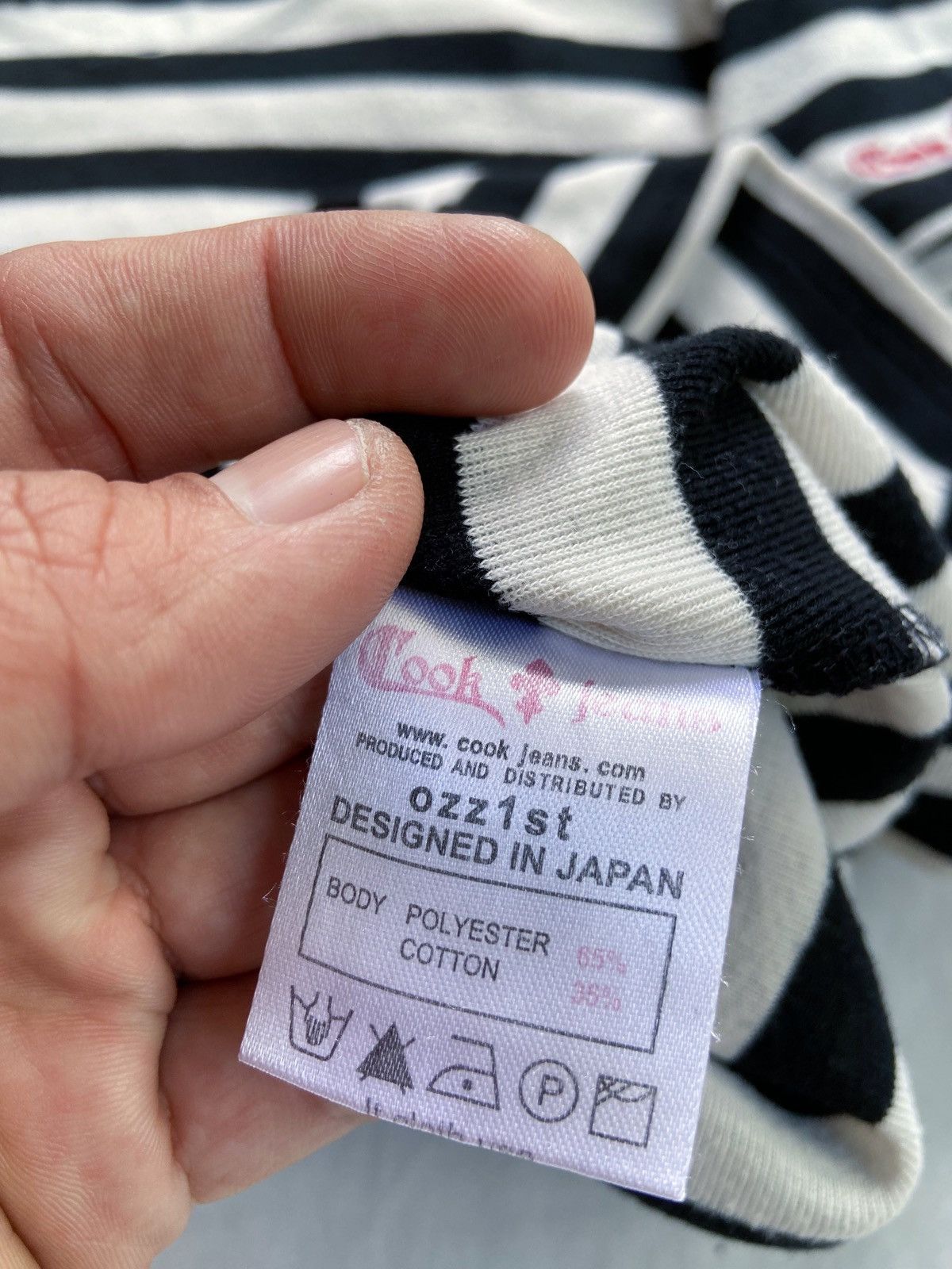 Cook Jeans COOK JEANS STRIPED PUNK STREET STYLE TEE Size US S / EU 44-46 / 1 - 7 Thumbnail