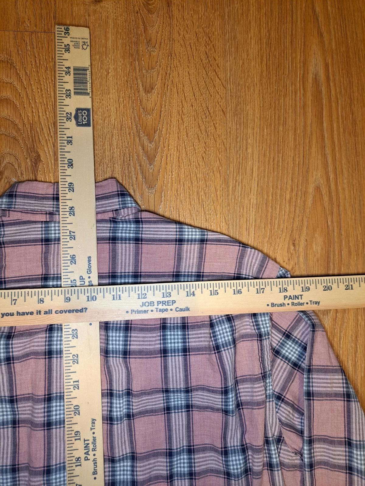 J.Crew J Crew Button Up Shirt Medium Pink Plaid Heathered Cotton Size US M / EU 48-50 / 2 - 8 Thumbnail