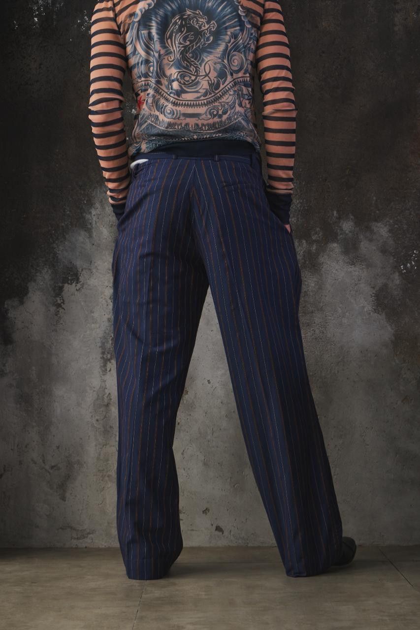 Vivienne Westwood Vivienne Westwood Anglomania Pinstripe Wrap Trousers Size US 30 / EU 46 - 4 Thumbnail