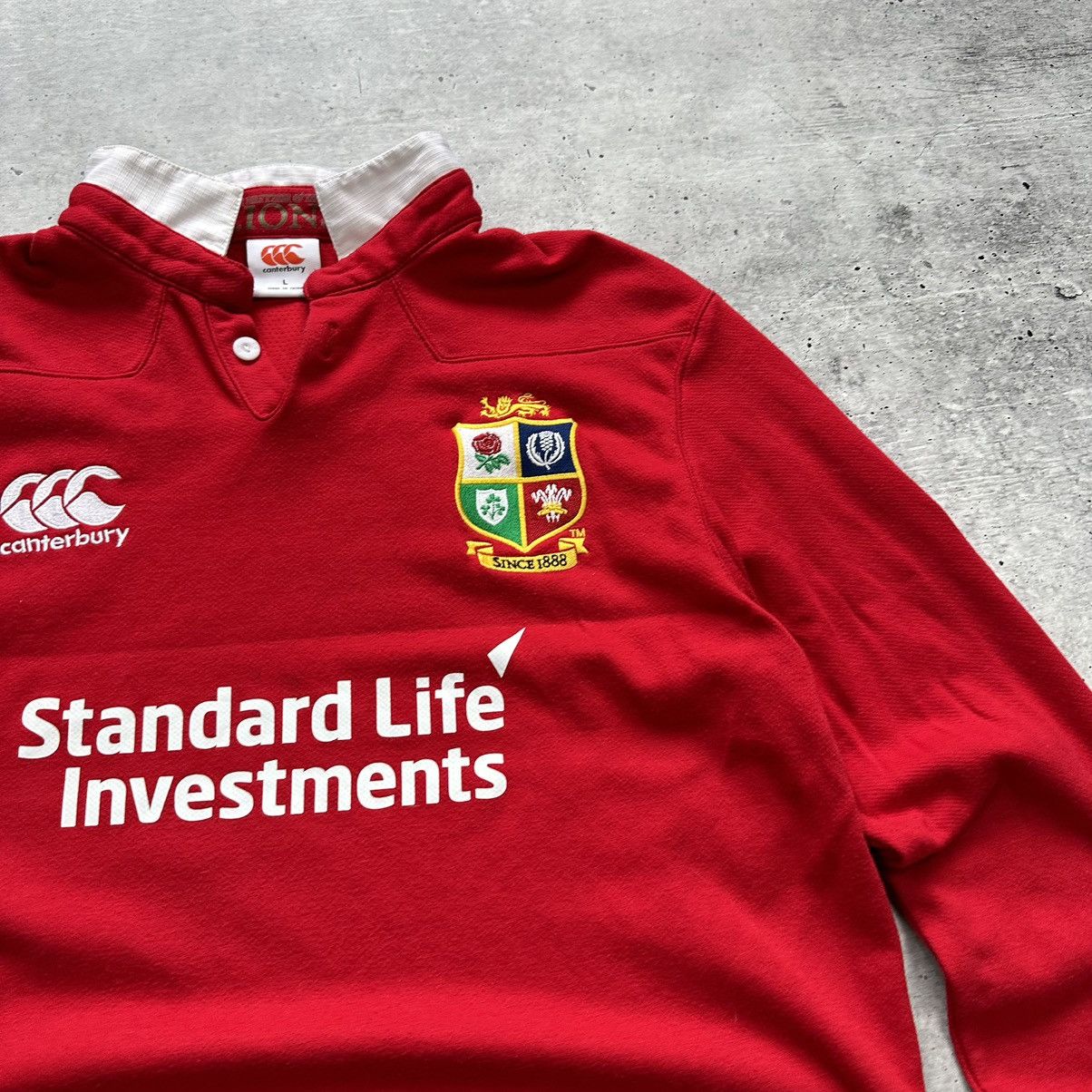 Canterbury of New Zealand British & Irish Lions 2017 Rugby Union L/S Home Shirt Jersey Size US L / EU 52-54 / 3 - 3 Thumbnail