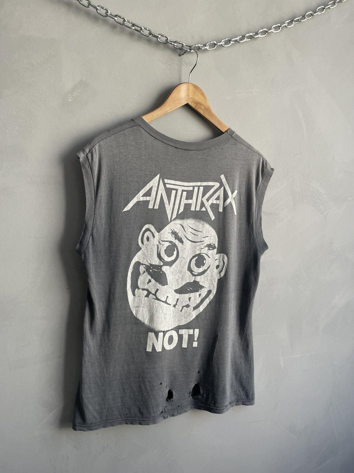 Band Tees 90s faded washed tank top Anthrax t shirt among the living Size US M / EU 48-50 / 2 - 9 Thumbnail