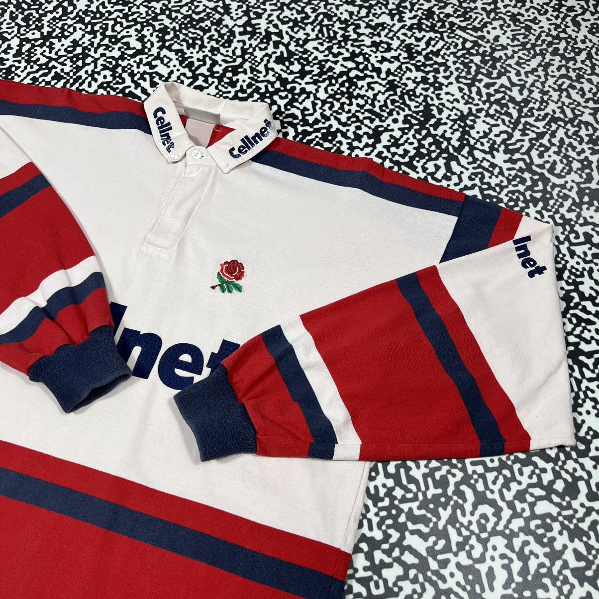 Vintage Vintage 90s England Rugby Jersey Cellnet Retro Sport Style Size US XL / EU 56 / 4 - 6 Thumbnail