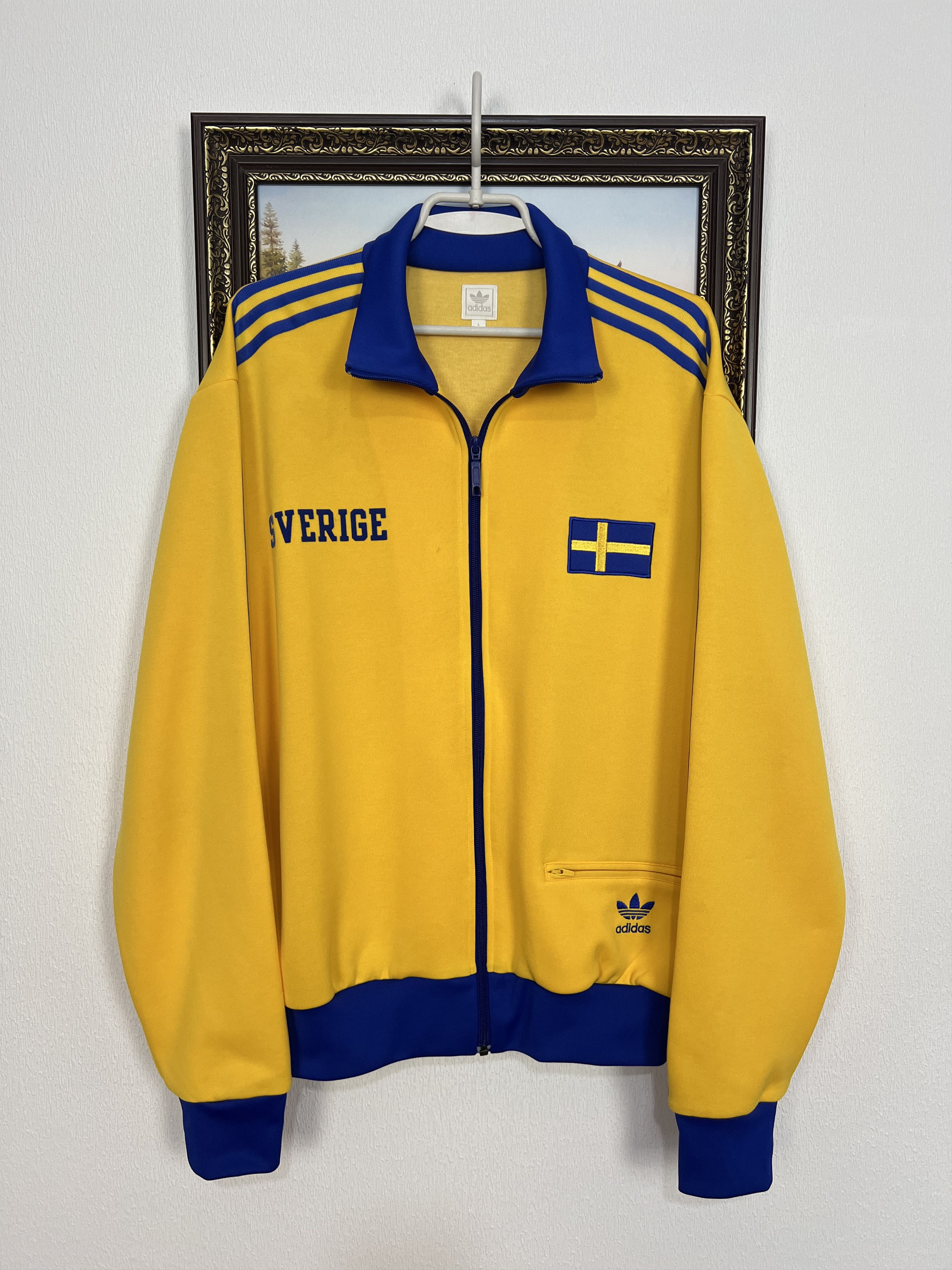 Adidas Originals Sweden Football Jacket Soccer National Track Top Size US L / EU 52-54 / 3 - 1 Thumbnail