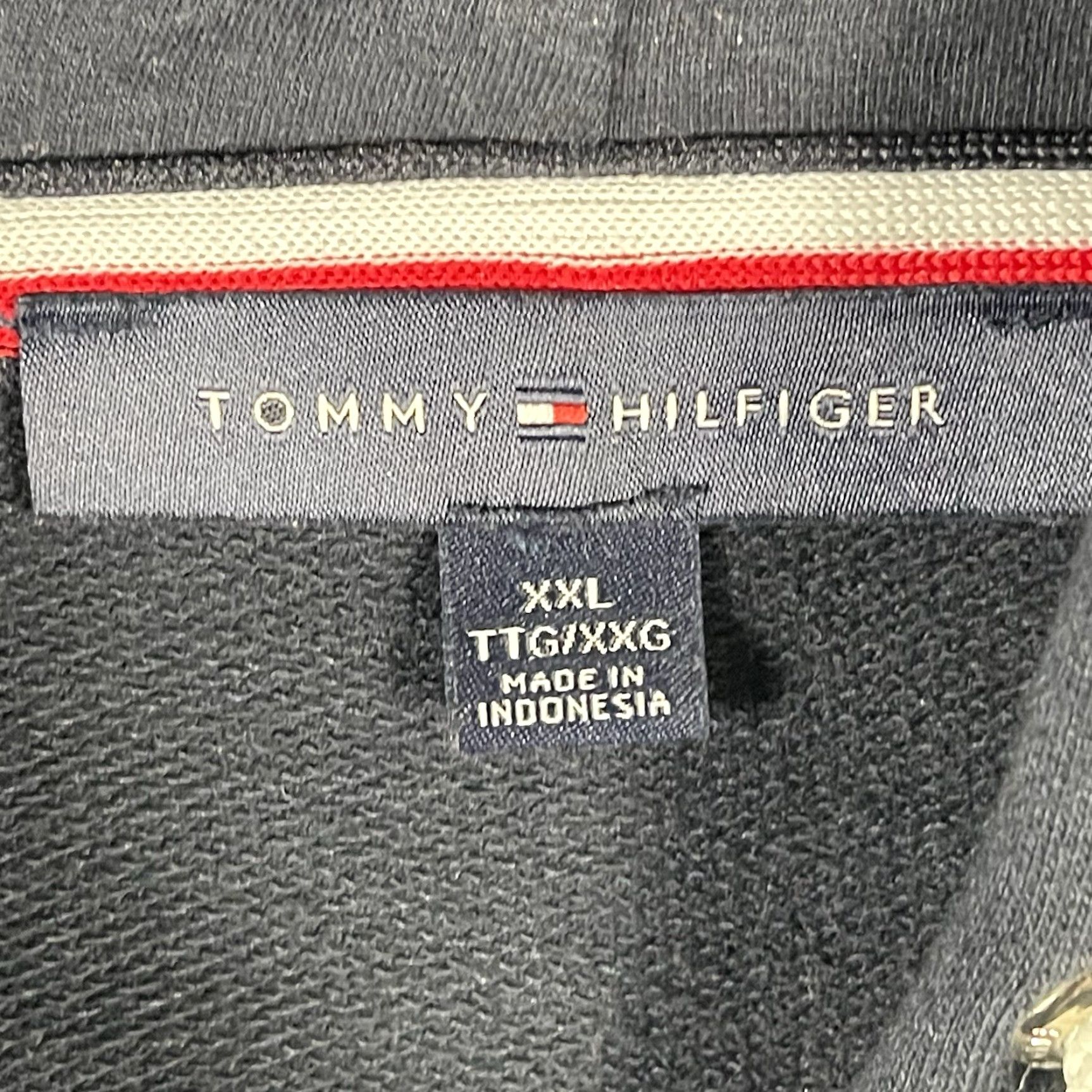 Tommy Hilfiger Tommy Hilfiger 1/2 Zip Hoodie Sweatshirt 2XL Navy Blue, Long Sleeve, Zip, Logo, Pullover, Men, Classic Designer Preppy Size US XXL / EU 58 / 5 - 3 Thumbnail
