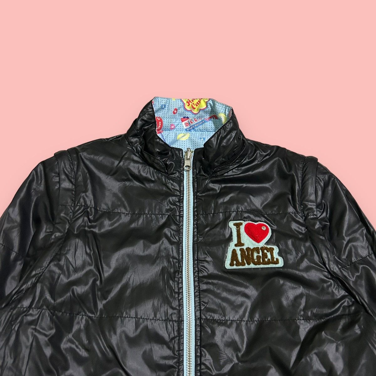 Angel Blue × Hysteric Glamour × Japanese Brand 1990s Angle Blue - Reversible Puffer Jacket Size US S / EU 44-46 / 1 - 13 Thumbnail