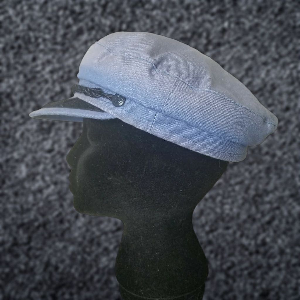 Vintage VINTAGE Greek Fisherman Wool Hat M Blue 7 1/4 Fishing Anchor Sail Men Mens Hat Wool Greek Fisherman Vintage Size M Blue Navy Size ONE SIZE - 1 Thumbnail