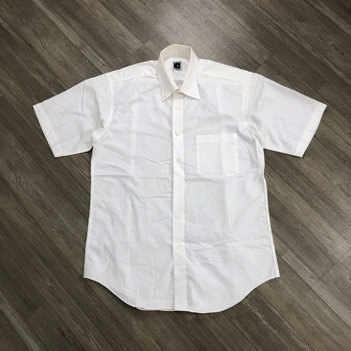 Vintage Kansai Man by Kansai Yamamoto White Button Up Shirt