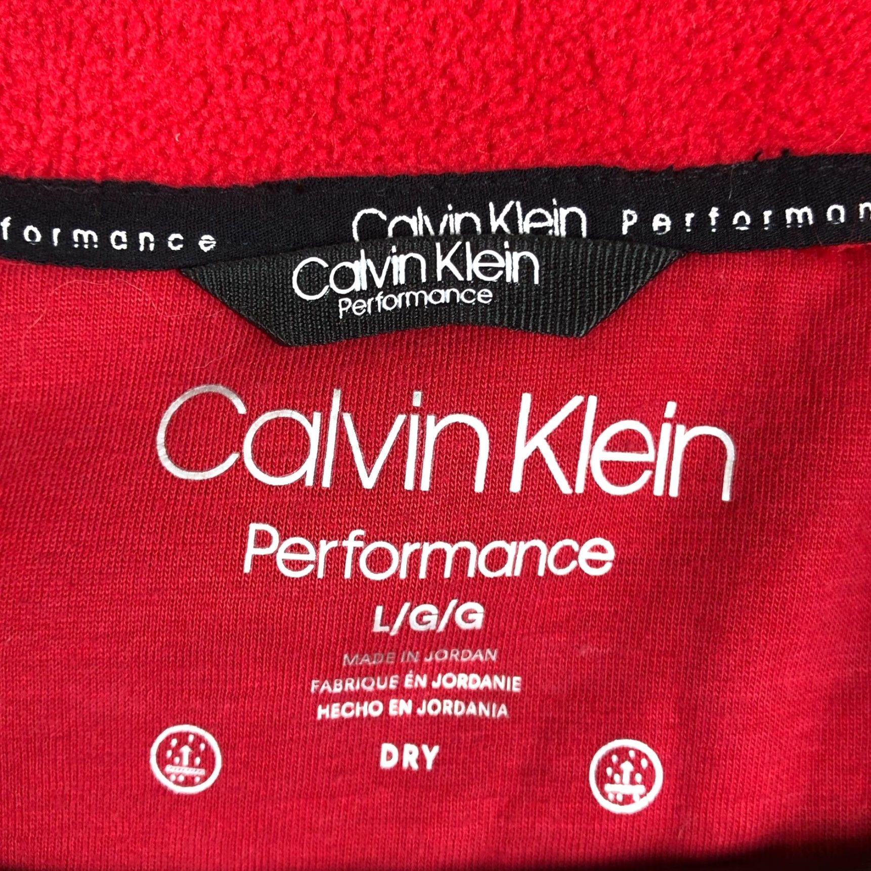 Calvin Klein Calvin Klein Womens Full Zip Performance Fleece Sweater Red Large Jacket Casual Athleisure Size L / US 10 / IT 46 - 5 Thumbnail