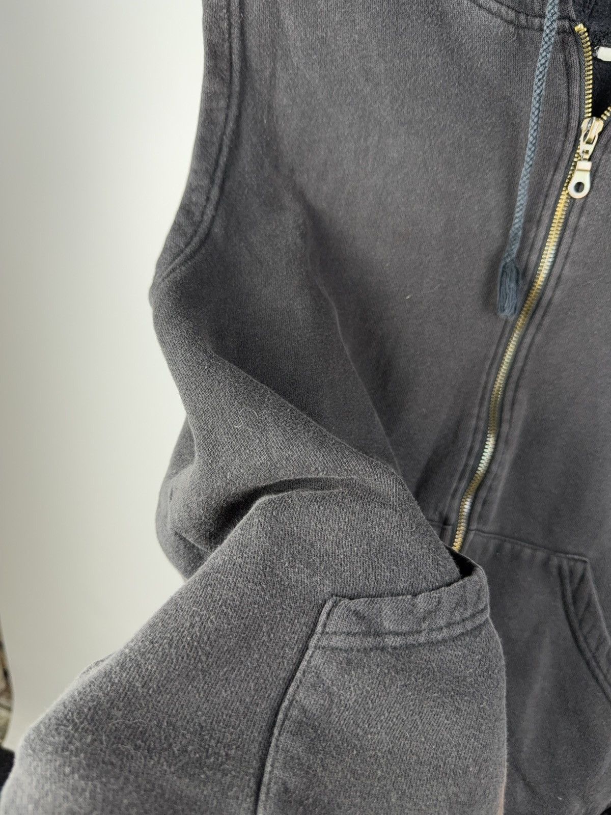Vintage Vintage 90s MAD DOG Sleeveless Hoodie Vest Biker Streetwear Size US S / EU 44-46 / 1 - 4 Thumbnail