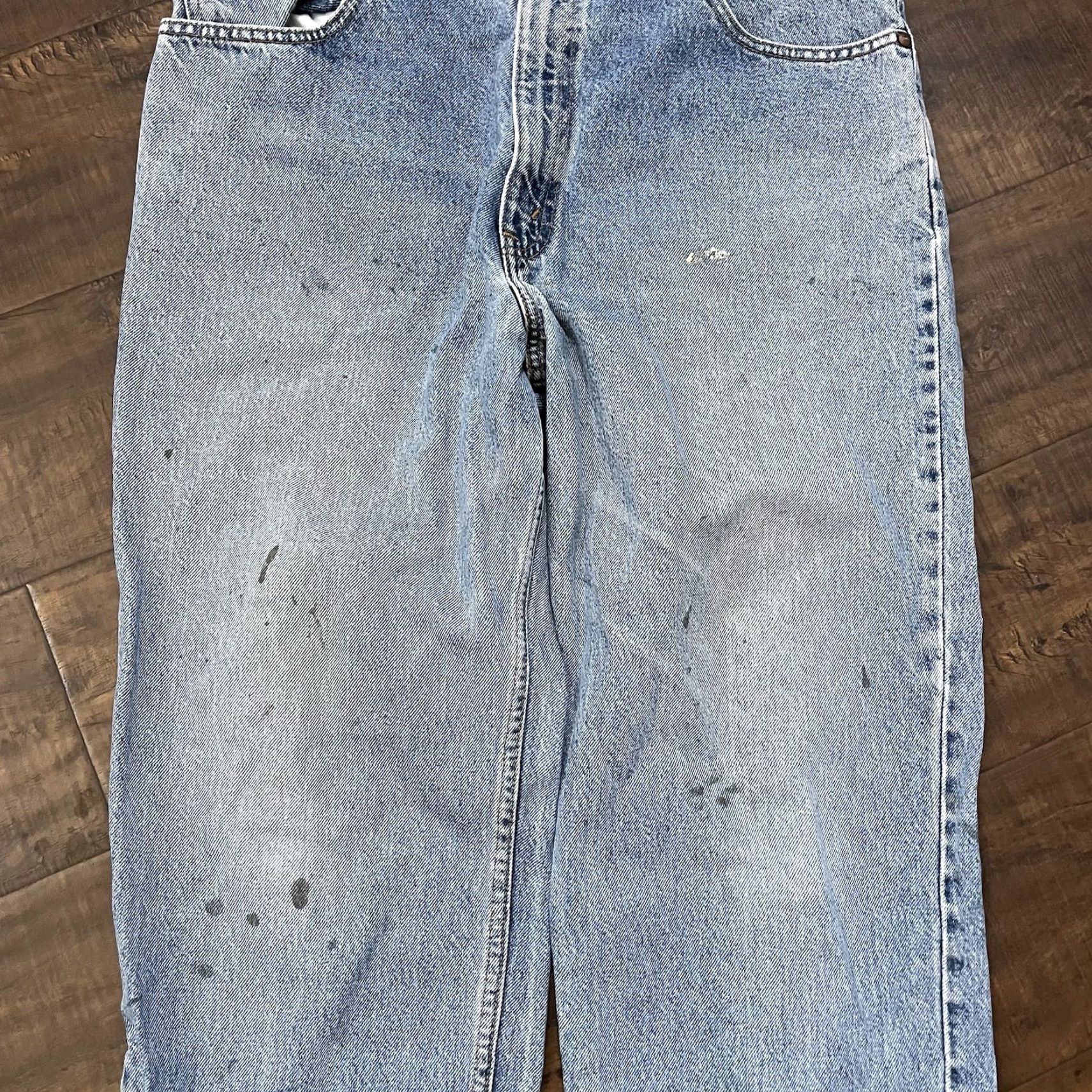 Levi's VINTAGE Levi's 540 Jeans Mens 36x26 Blue Relaxed Denim Light Wash Distressed Retro Size US 36 / EU 52 - 6 Thumbnail