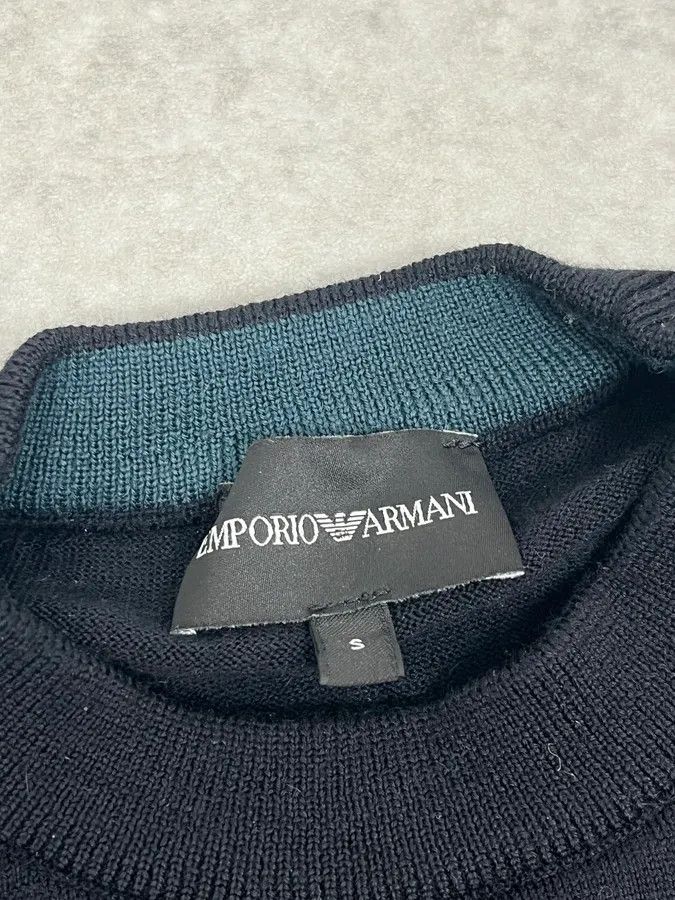 Emporio Armani AW2022 Emporio Armani Shape Black & White Wool Sweater Size US S / EU 44-46 / 1 - 9 Thumbnail